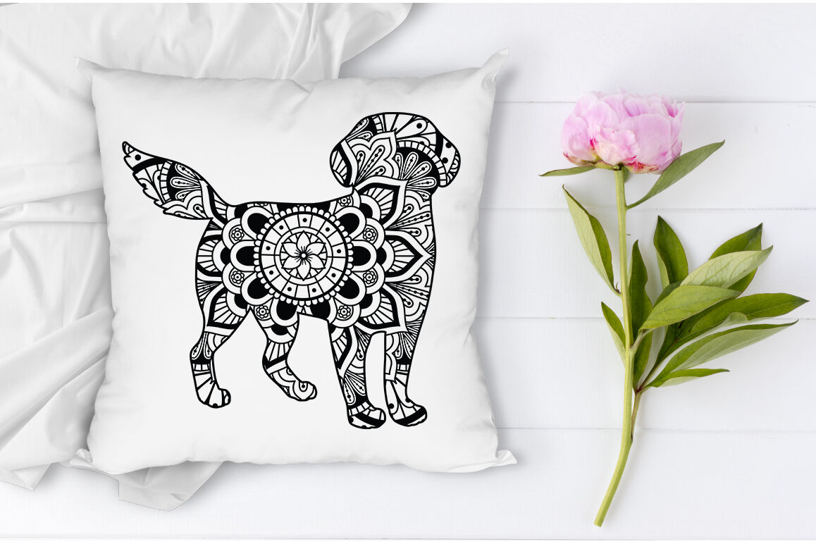 Download Dog Mandala Svg Cut Files Dog Mandala Clipart By Doodle Cloud Studio Thehungryjpeg Com