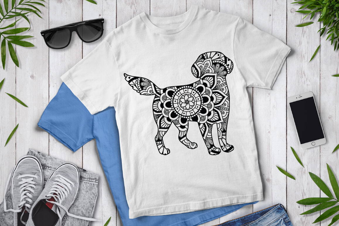 Download Dog Mandala SVG Cut Files, Dog Mandala Clipart. By Doodle ...