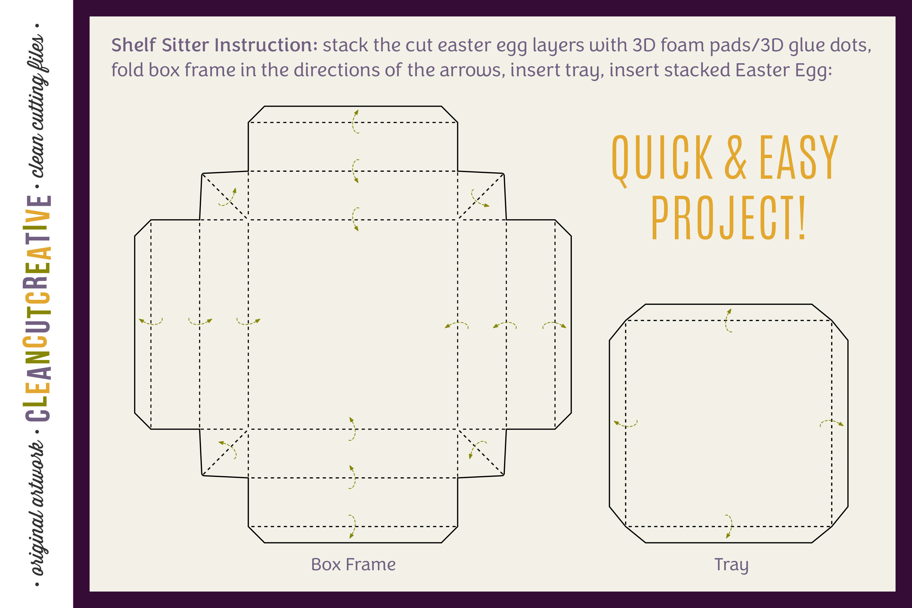 Download 3d Layered Easter Egg Shelf Sitters Shadow Boxes Stacked Paper Svg By Cleancutcreative Thehungryjpeg Com