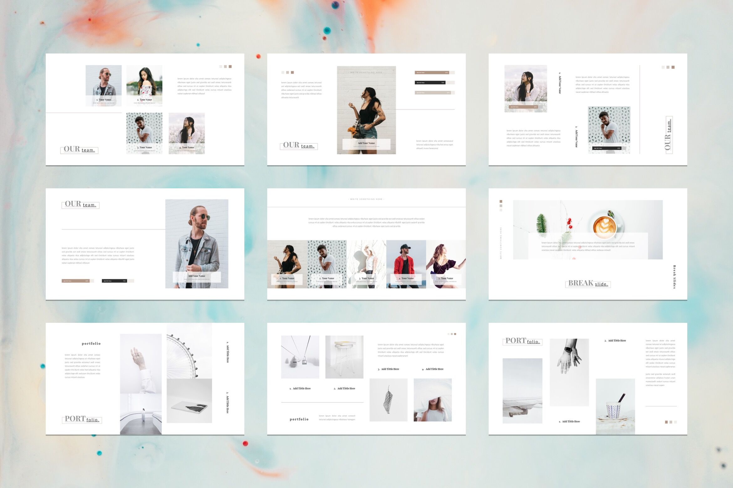 Card Portfolio Google Slides Template By StringLabs TheHungryJPEG