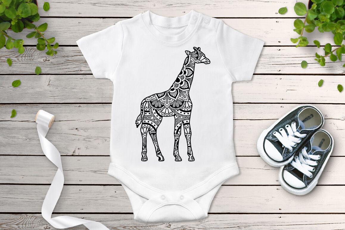 Giraffe svg, mandala svg, giraffe clipart, Safari svg, Zoo svg, Animal svg,  Monogram svg, iron on, clipart, shirt, Svg, DXF, Png, Eps