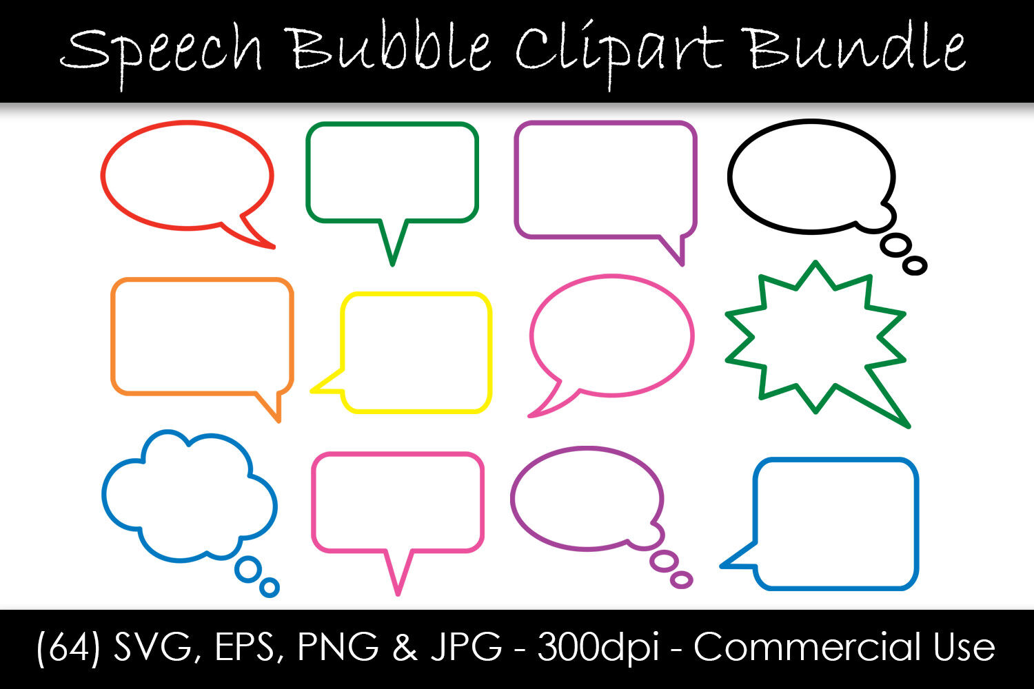 speech bubble outline svg