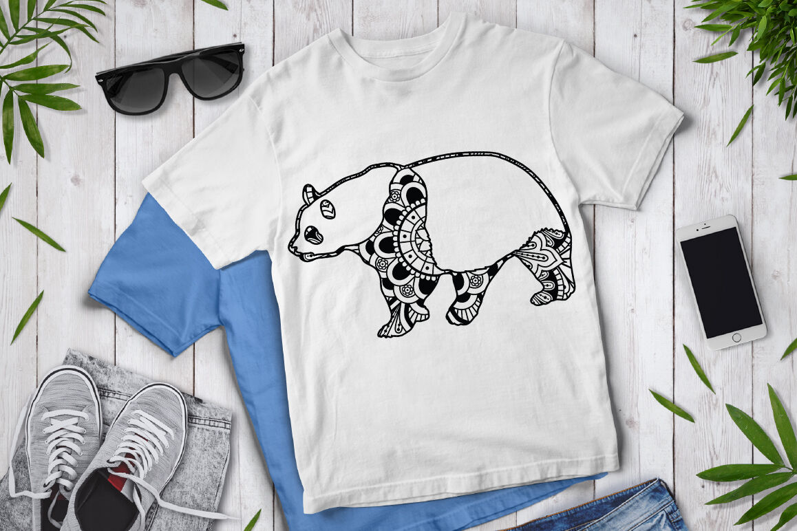 Download Panda Mandala SVG Cut Files, Panda Mandala Clipart By ...