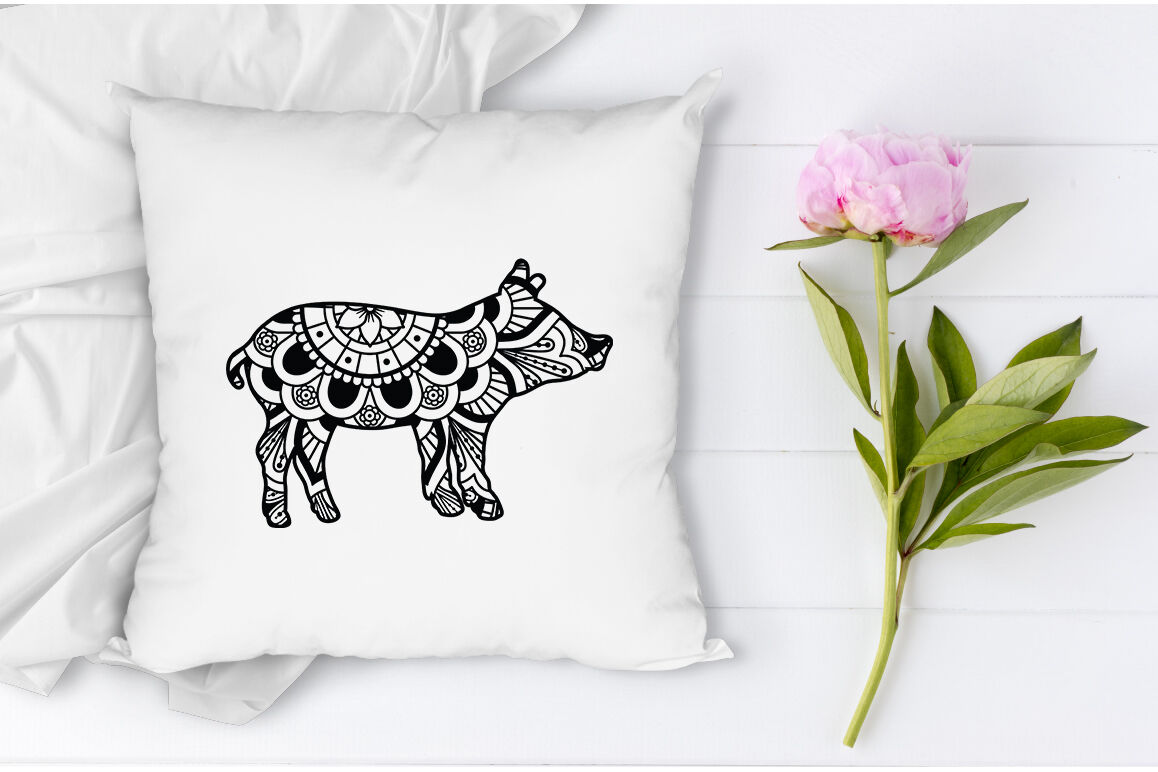 Download Pig Mandala SVG, Piglet Mandala, Pig Clipart By Doodle ...