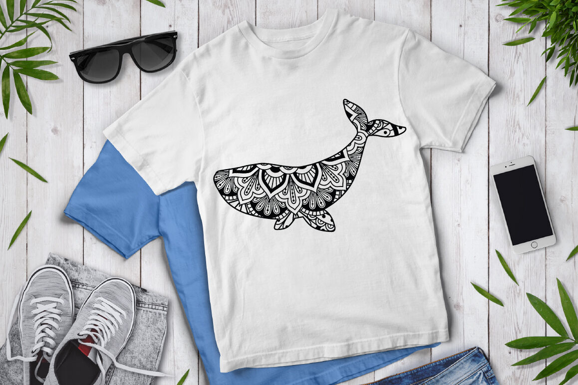 Download Whale Mandala SVG Cut Files, Whale Mandala Clipart By ...
