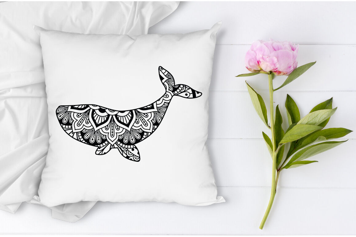 Download Whale Mandala SVG Cut Files, Whale Mandala Clipart By ...