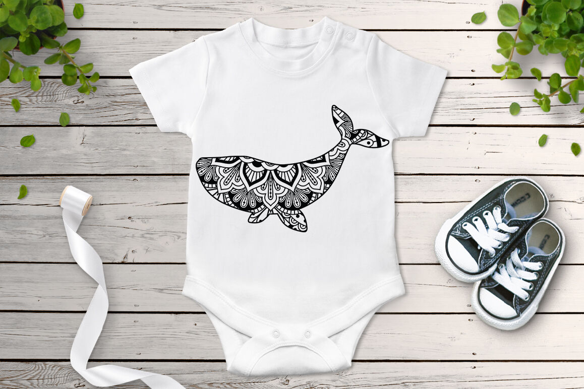 Download Whale Mandala SVG Cut Files, Whale Mandala Clipart By ...