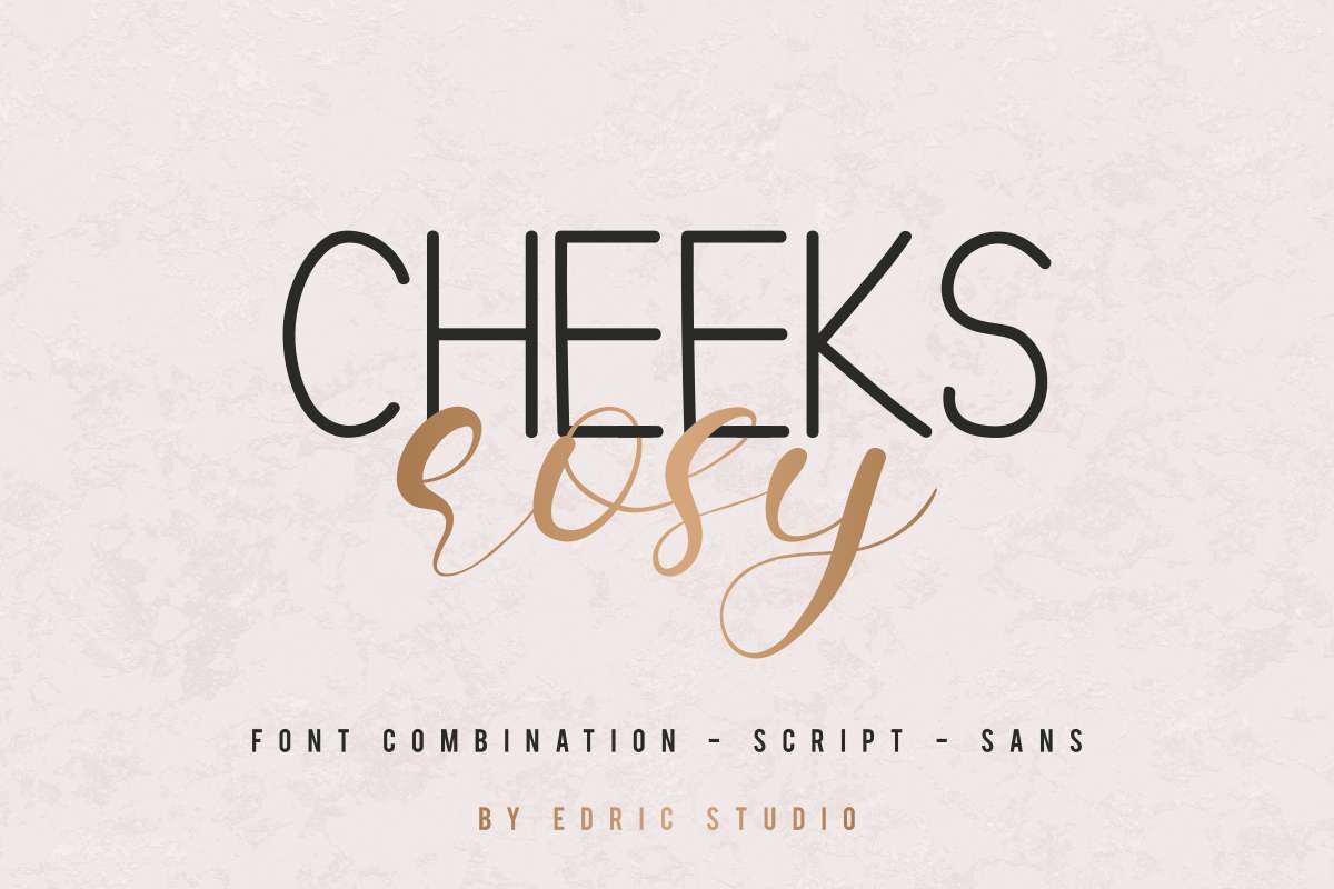 Cheeks Rosy By Edric Studio Thehungryjpeg Com
