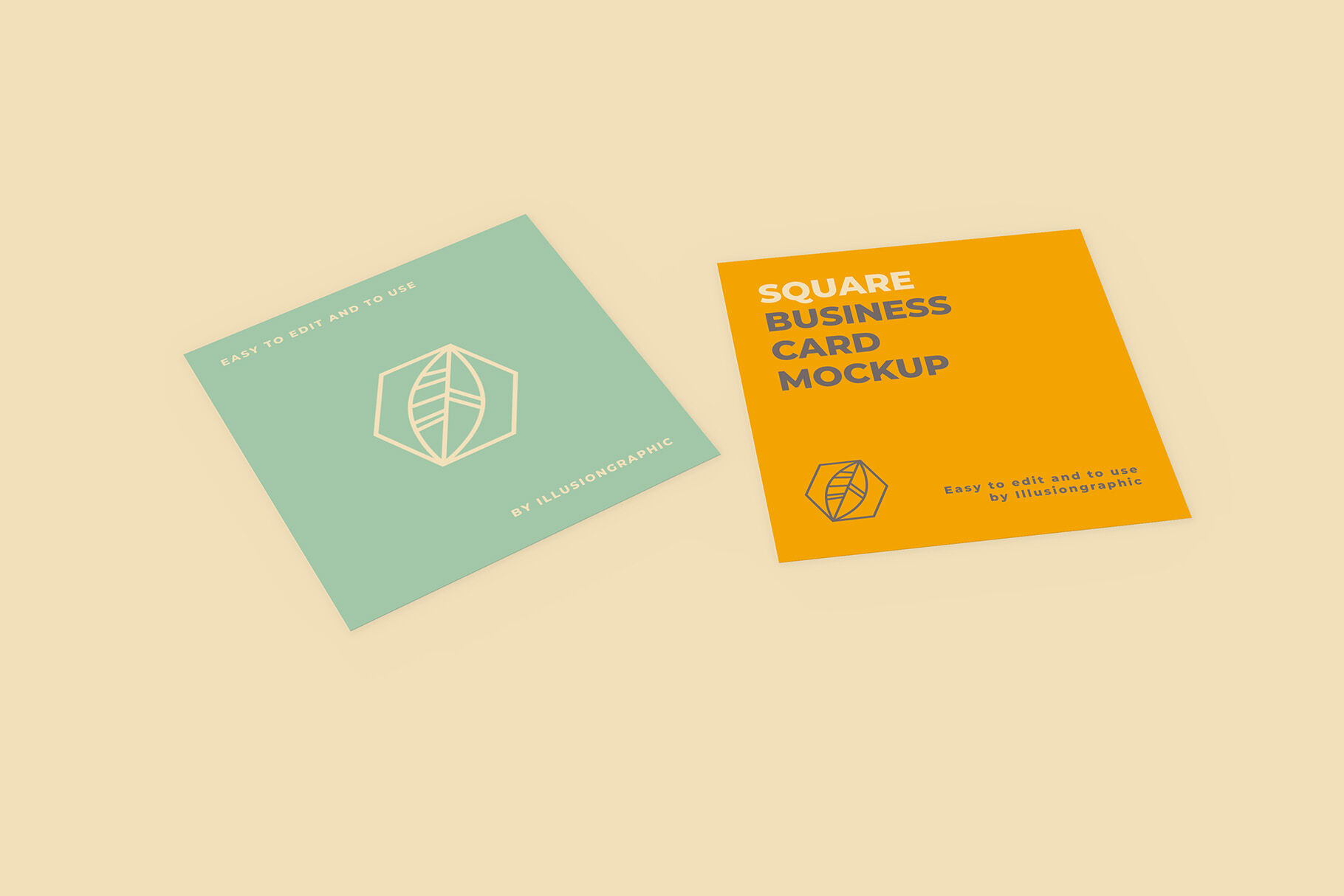 Download Square Card Psd Mockup Yellowimages