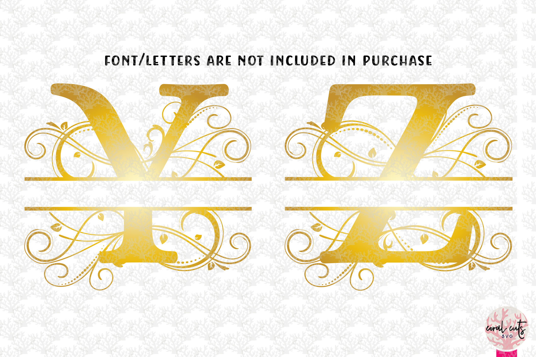 Wedding Monogram Bundle EPS SVG DXF JPG PNG By CoralCuts