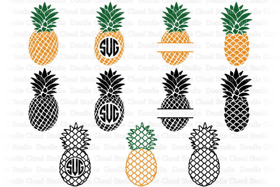 Download Pineapple Svg Pineapples Monogram Svg Pineapple Clipart Summer By Doodle Cloud Studio Thehungryjpeg Com