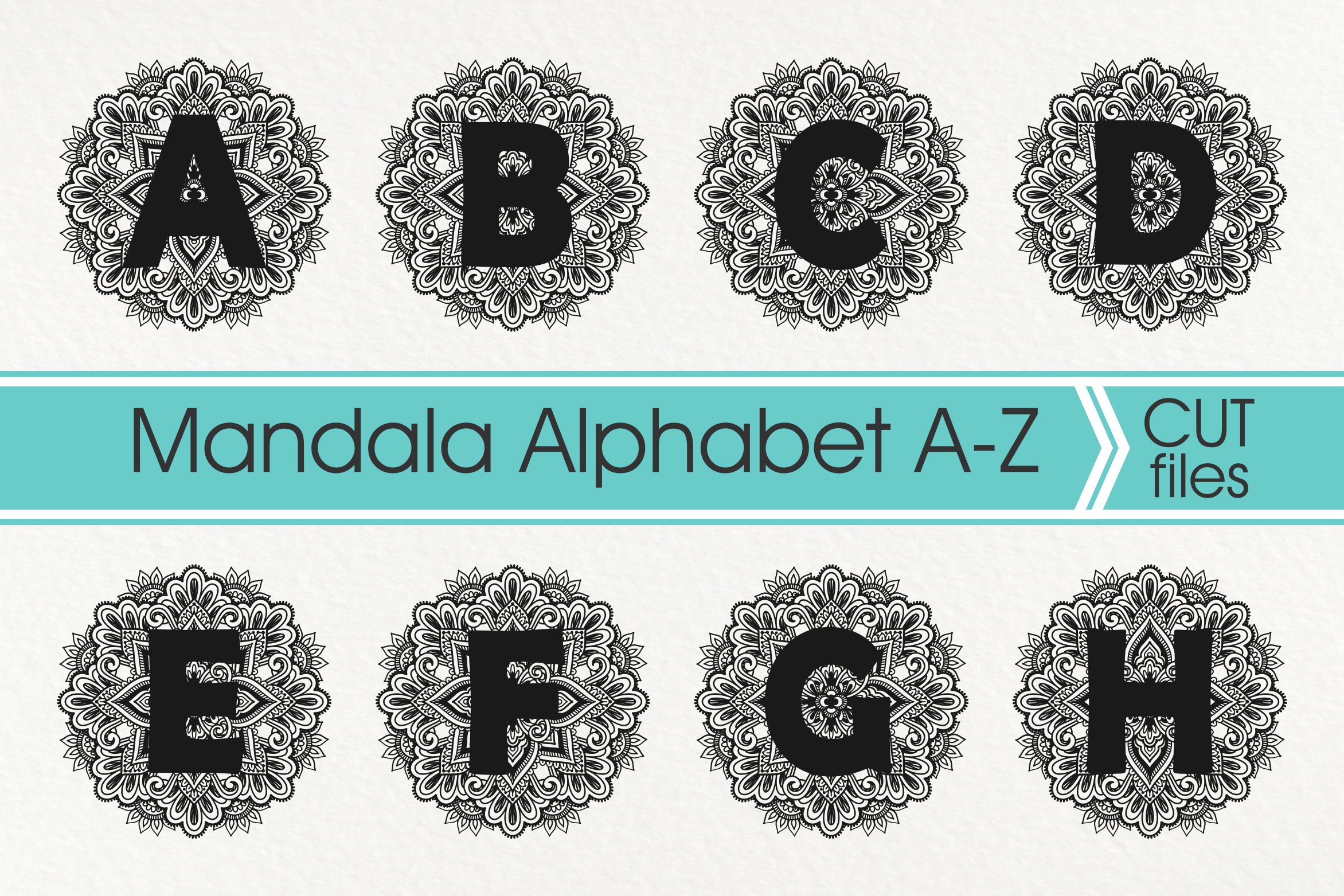 Mandala Alphabet Svg Mandala Letter Svg Zentangle Alphabet Svg By Pinoyart Thehungryjpeg Com