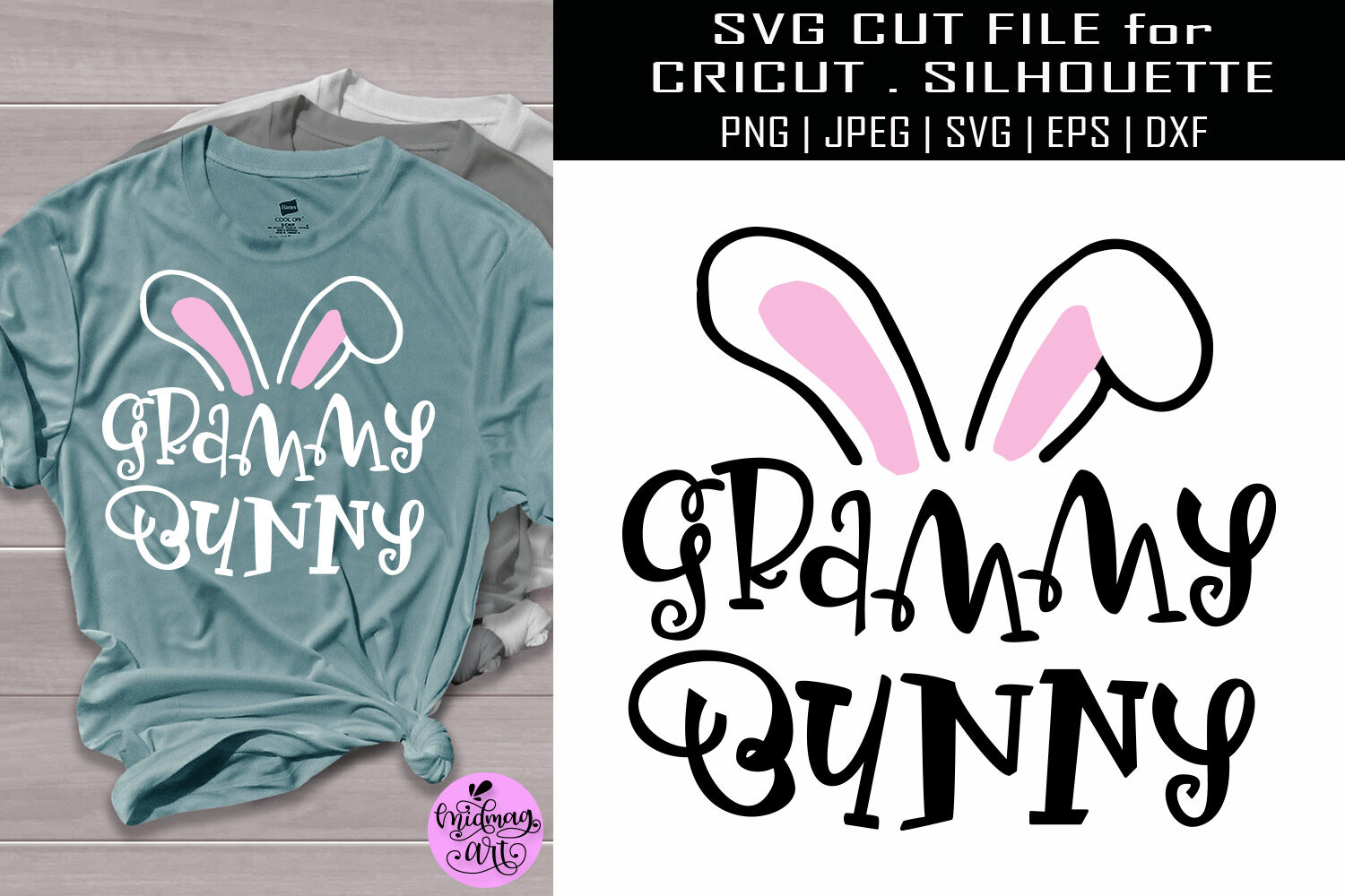 Download Grammy bunny svg, easter shirt svg By Midmagart | TheHungryJPEG.com
