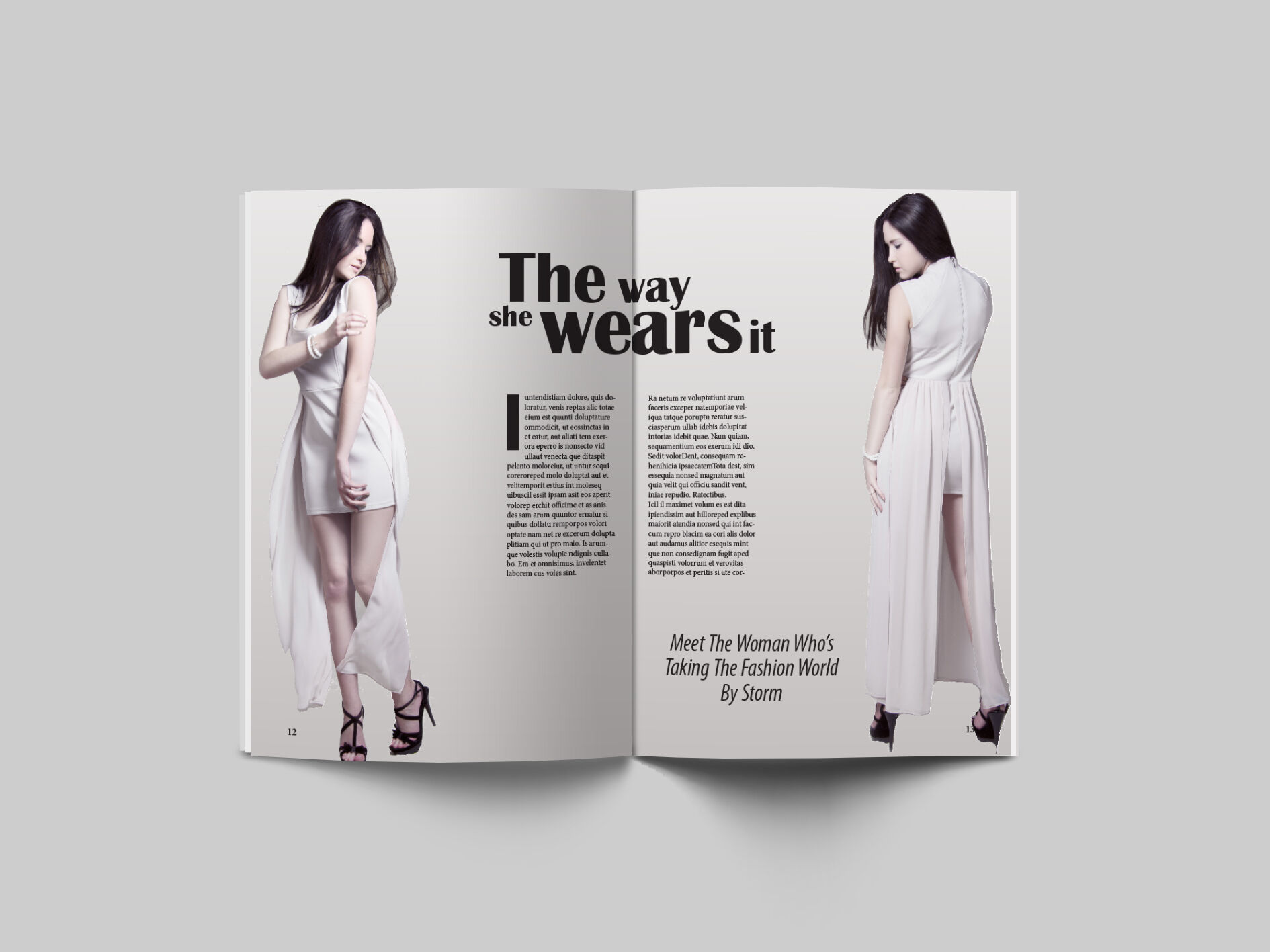 fashion magazine pages