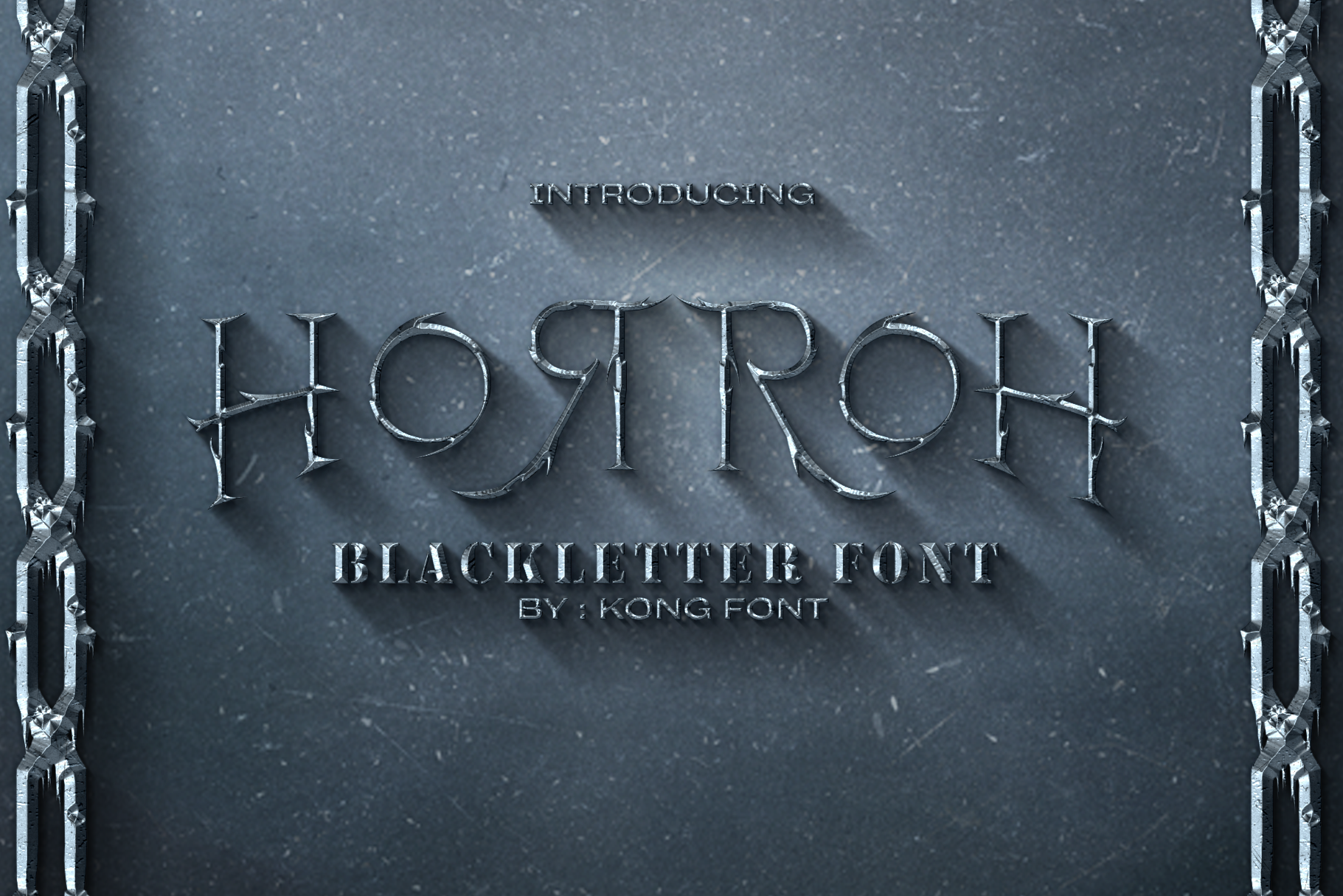 Horroh Blackletter Font By Kongfont Thehungryjpeg Com