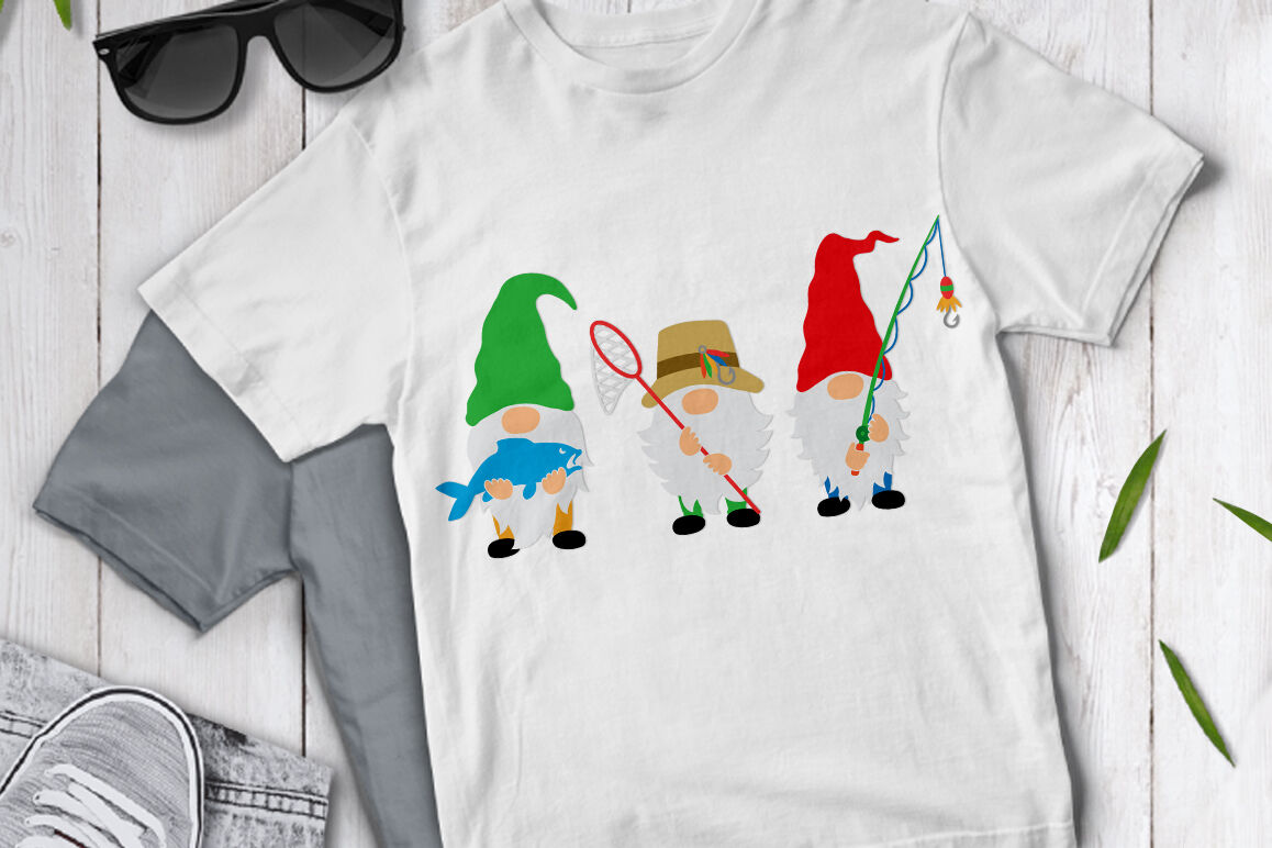 Gnome SVG, Fisherman Gnomes SVG, Gnome Clipart. By Doodle Cloud Studio | TheHungryJPEG.com