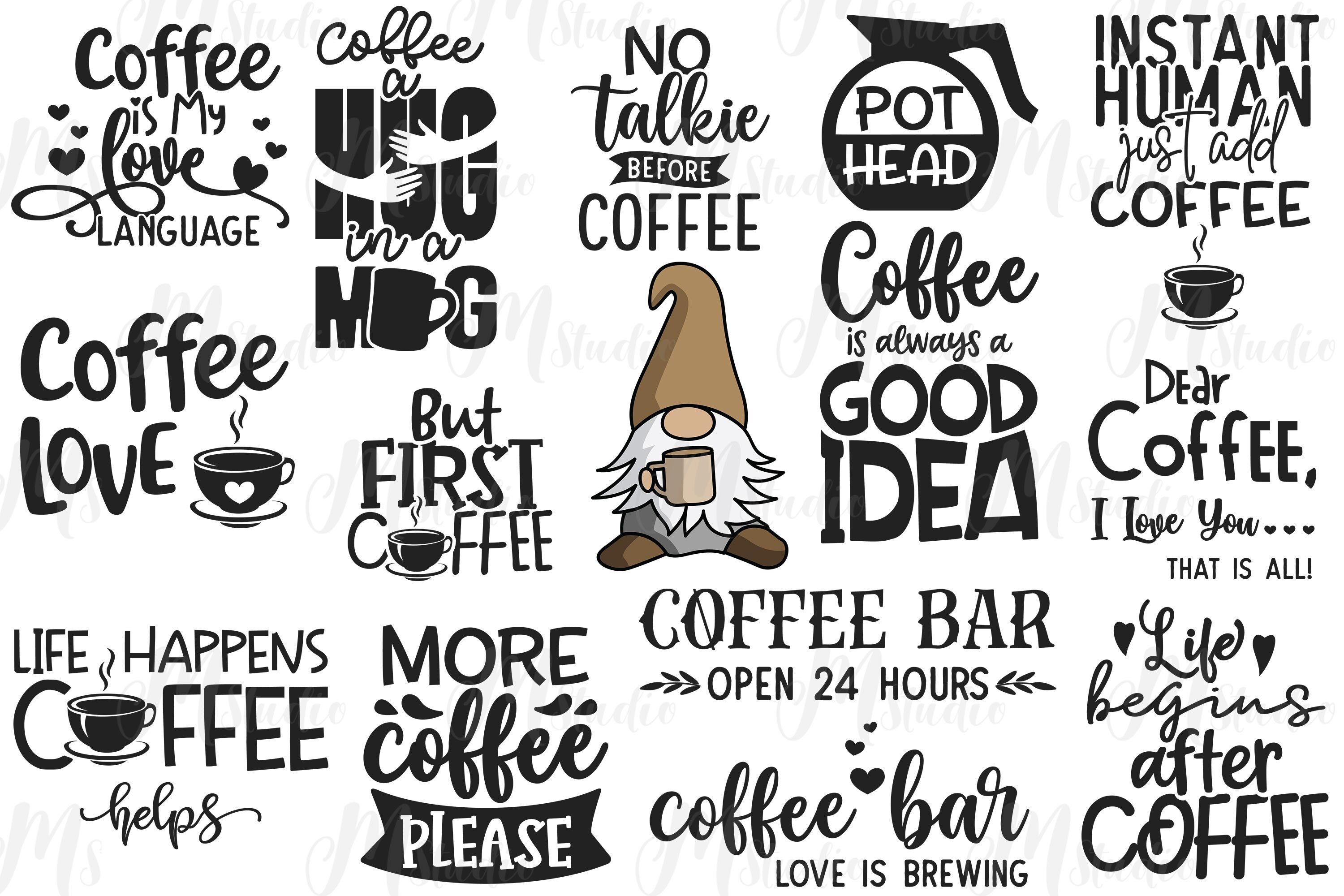 Coffee SVG Bundle By MStudio | TheHungryJPEG.com