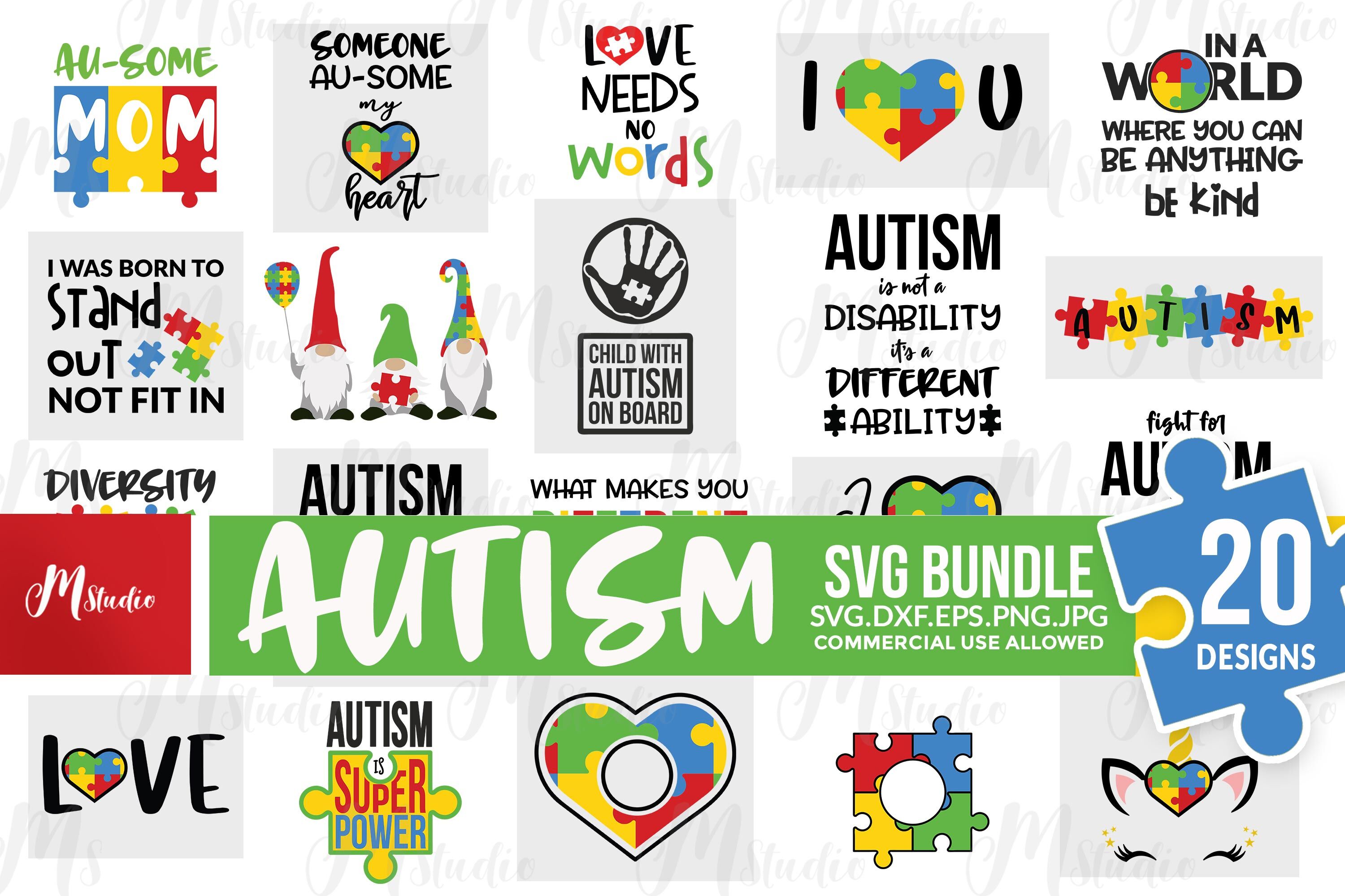 Download Autism SVG Bundle By MStudio | TheHungryJPEG.com
