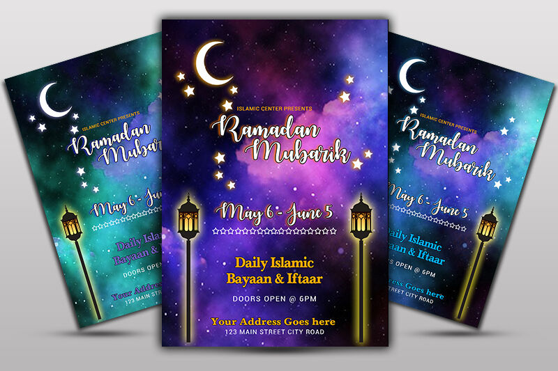 Ramadan Mubarik Flyer By Ayme Designs | TheHungryJPEG