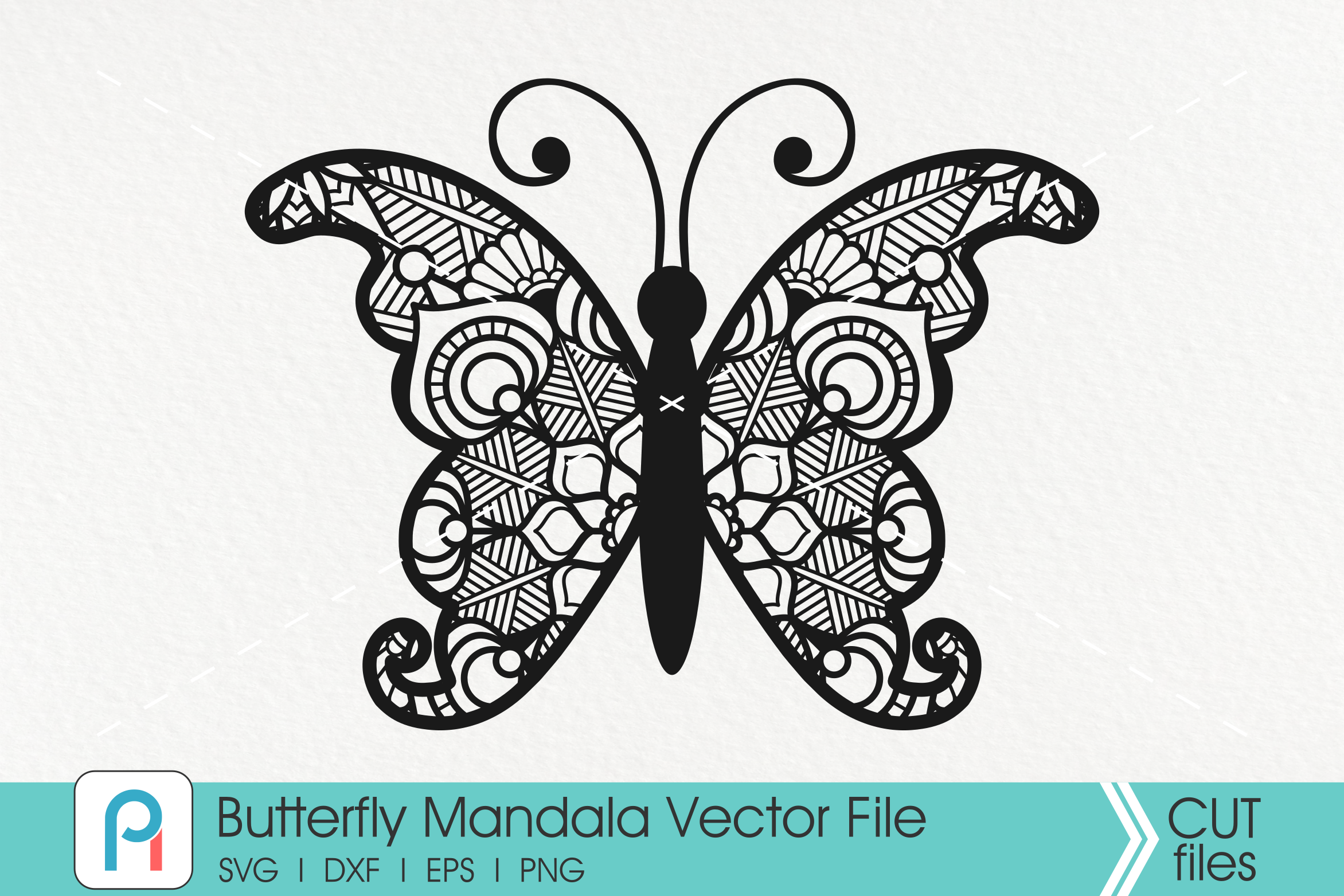 Butterfly Mandala Svg Butterfly Svg Mandala Svg Butterfly Clip Art By Pinoyart Thehungryjpeg Com