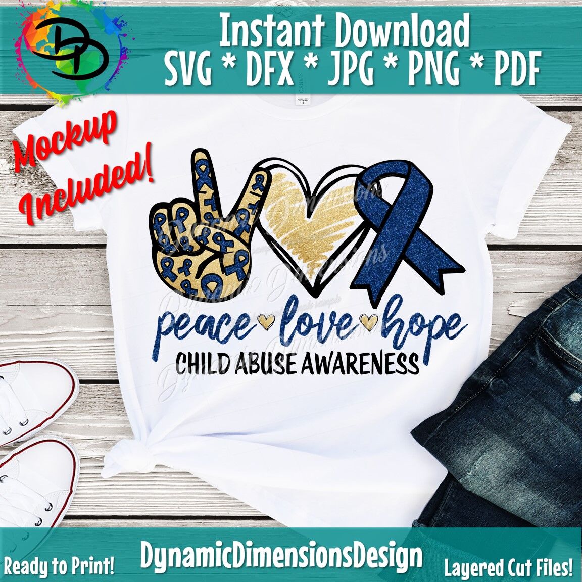 Download Peace Love Hope Svg Child Abuse Svg Child Abuse Awareness Svg Child By Dynamic Dimensions Thehungryjpeg Com