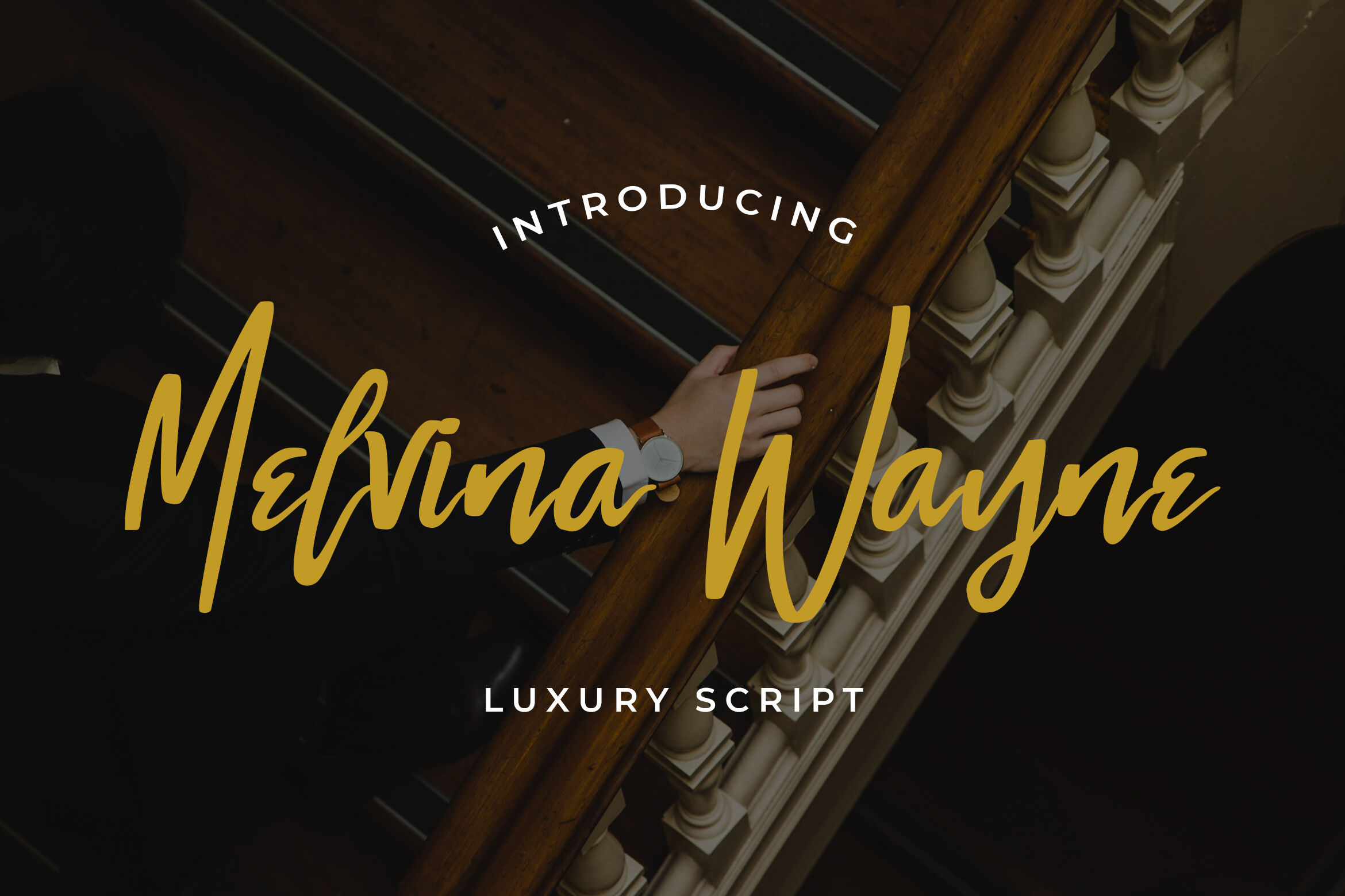 Melvina Wayne Luxury Script Font By Stringlabs Thehungryjpeg Com