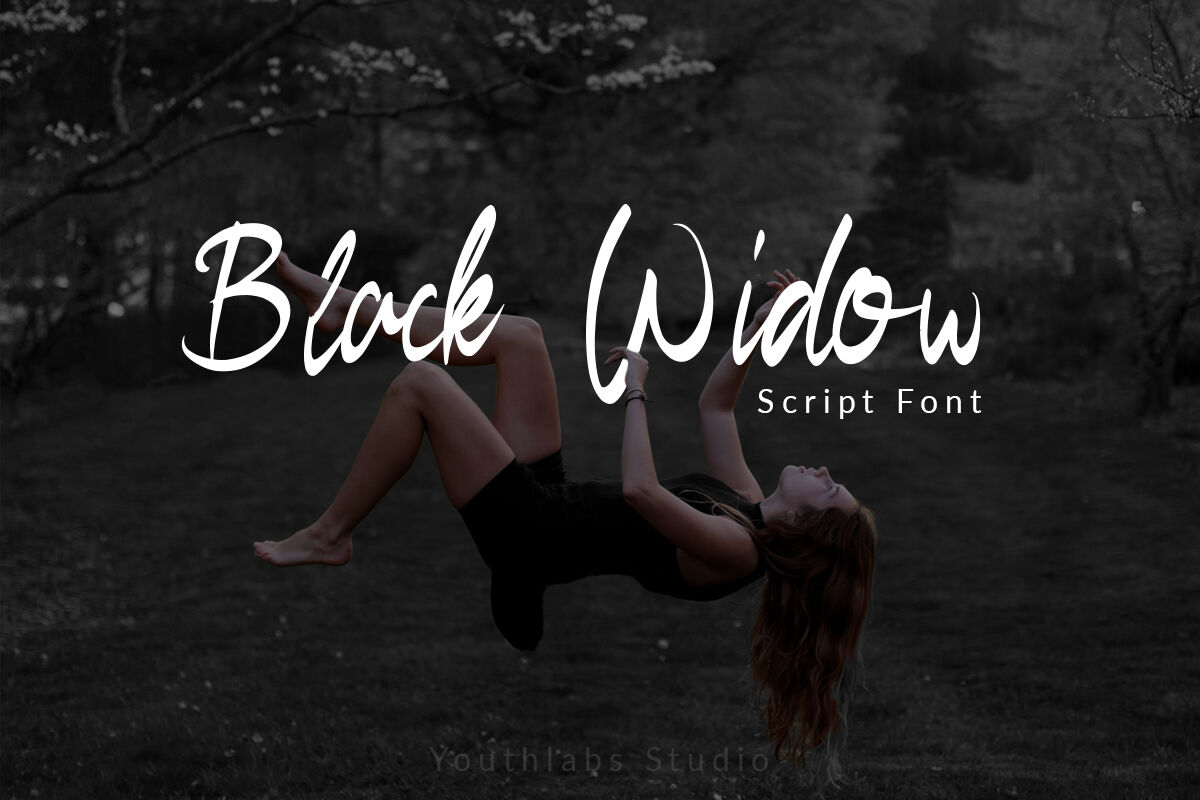 Black Widow Script Font By Fathialghazi Thehungryjpeg Com