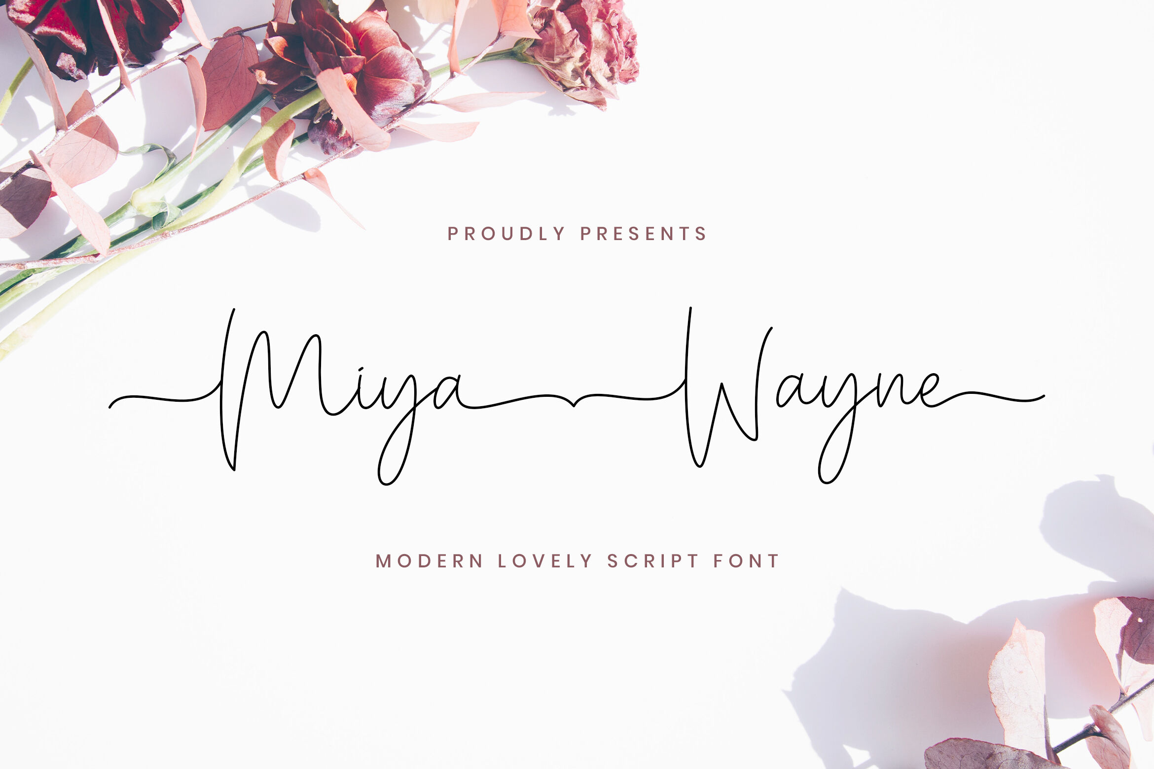Miya Wayne Modern Lovely Script Font By Stringlabs Thehungryjpeg Com