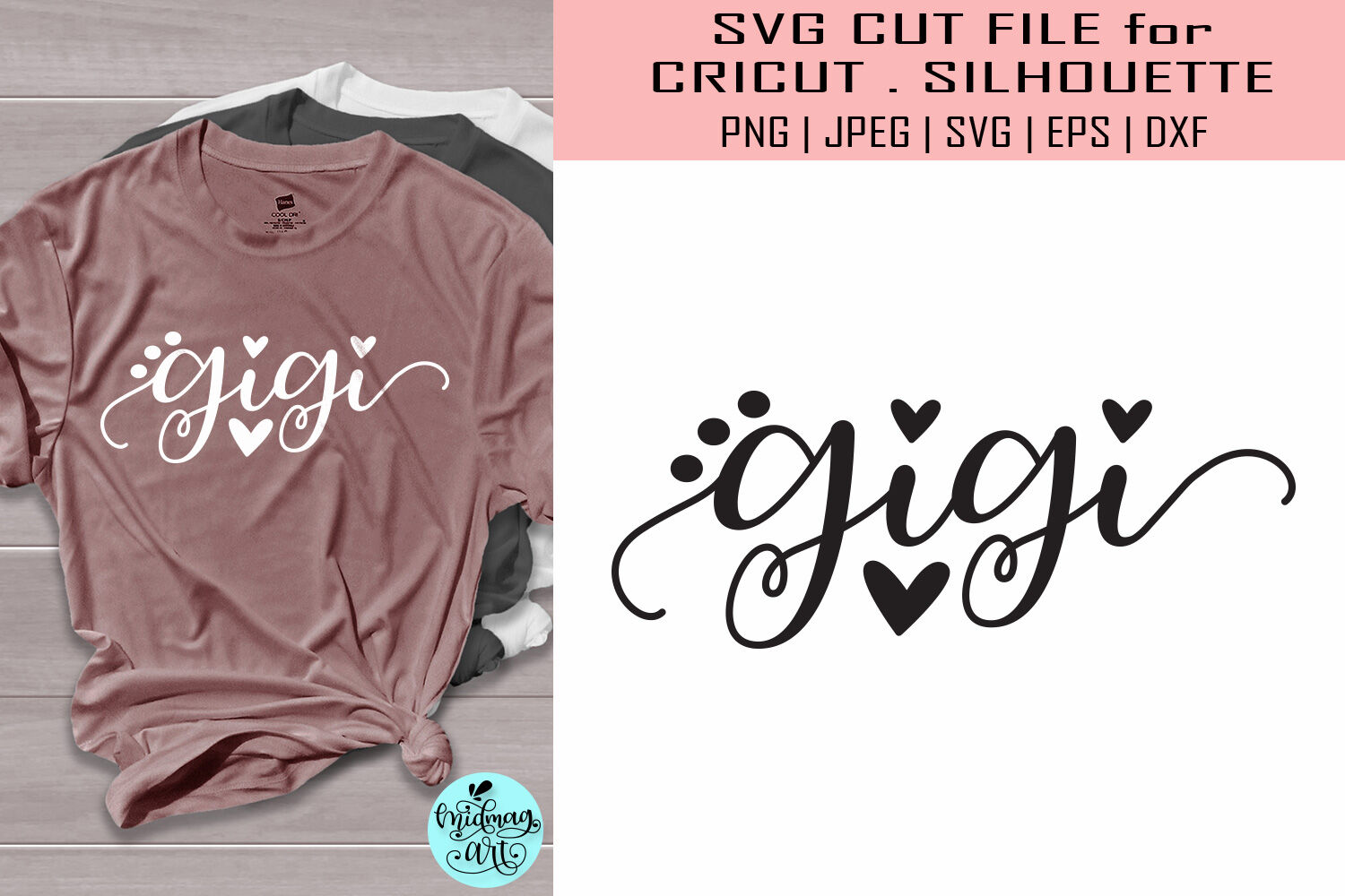 Download Gigi Svg Grandma Shirt Svg By Midmagart Thehungryjpeg Com