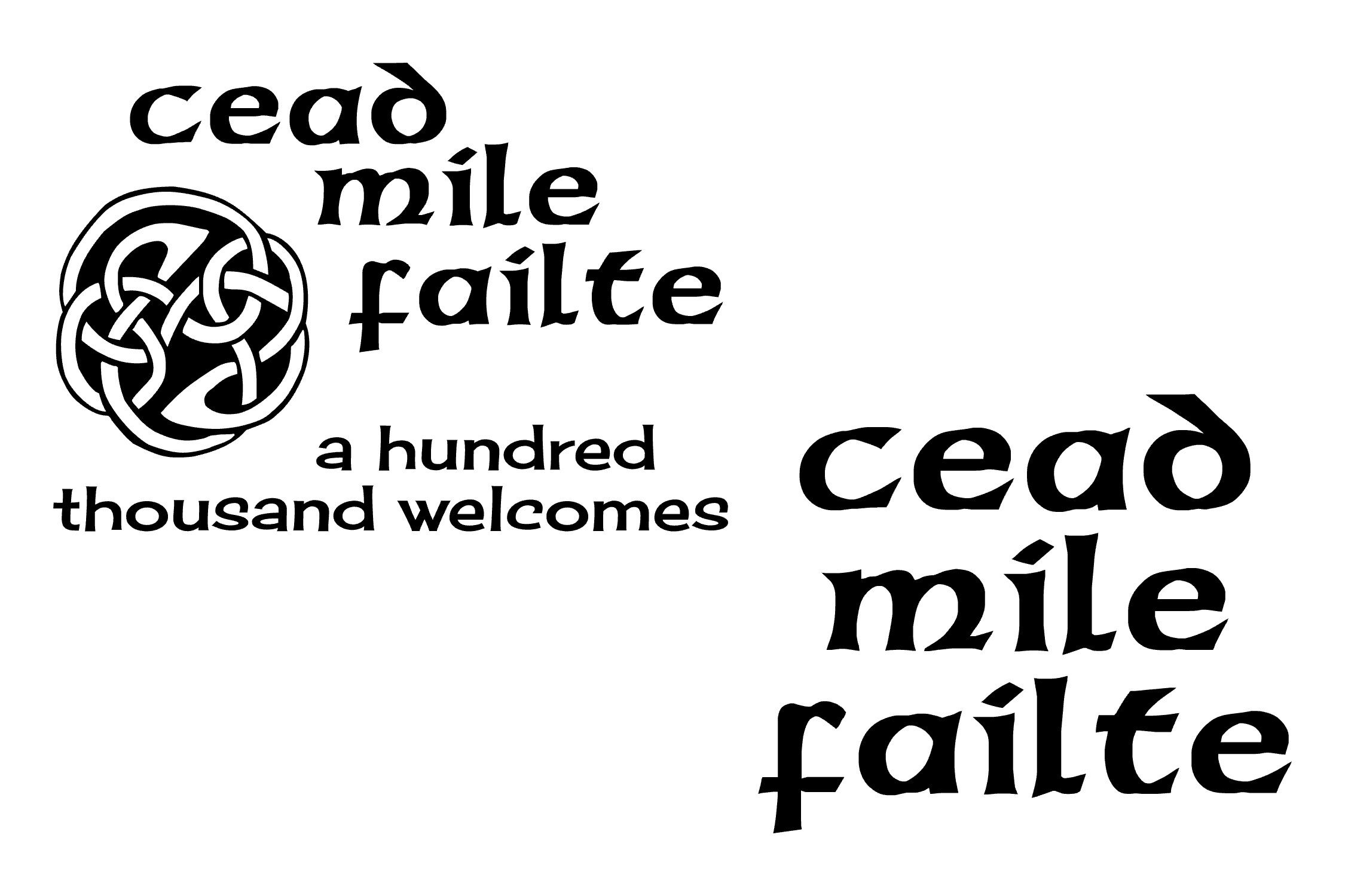 Celtic Welcome Cead Mile Failte Bundle Svg Png Eps By Studio 26 Design Co Thehungryjpeg Com