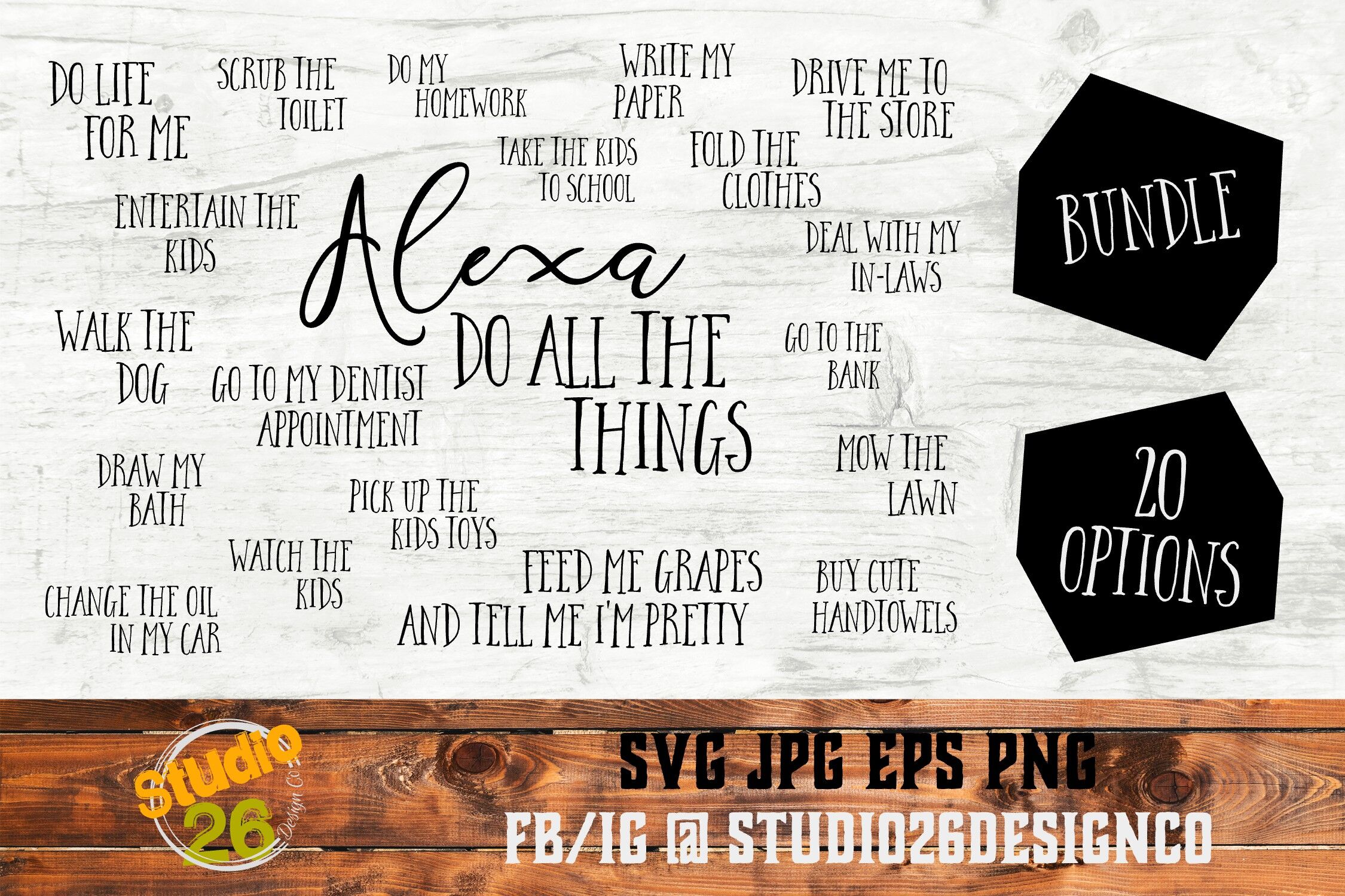 Download Alexa Bundle Of Bundles 60 Options Svg Png Eps By Studio 26 Design Co Thehungryjpeg Com