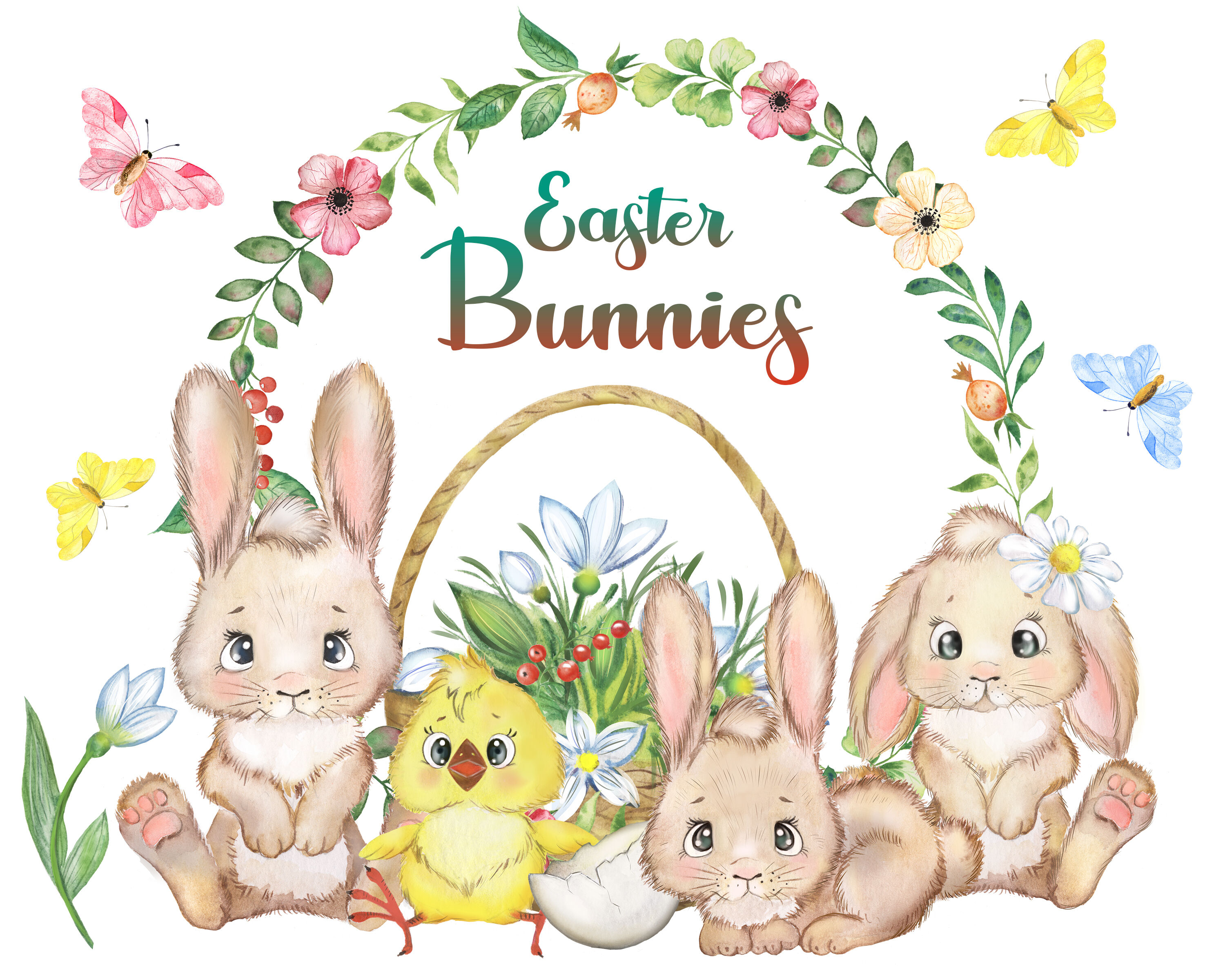 Logo Happy Easter Clipart
