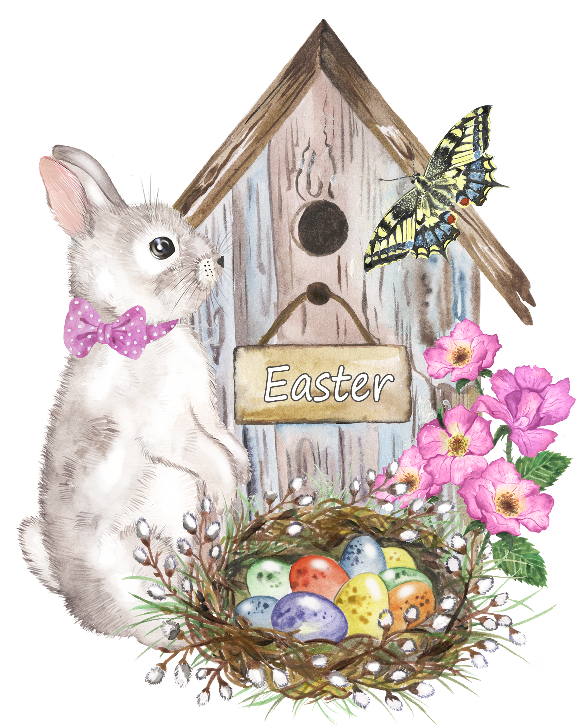 watercolor-easter-bunny-rabbit-ears-watercolor-butterfly-egg-clipar