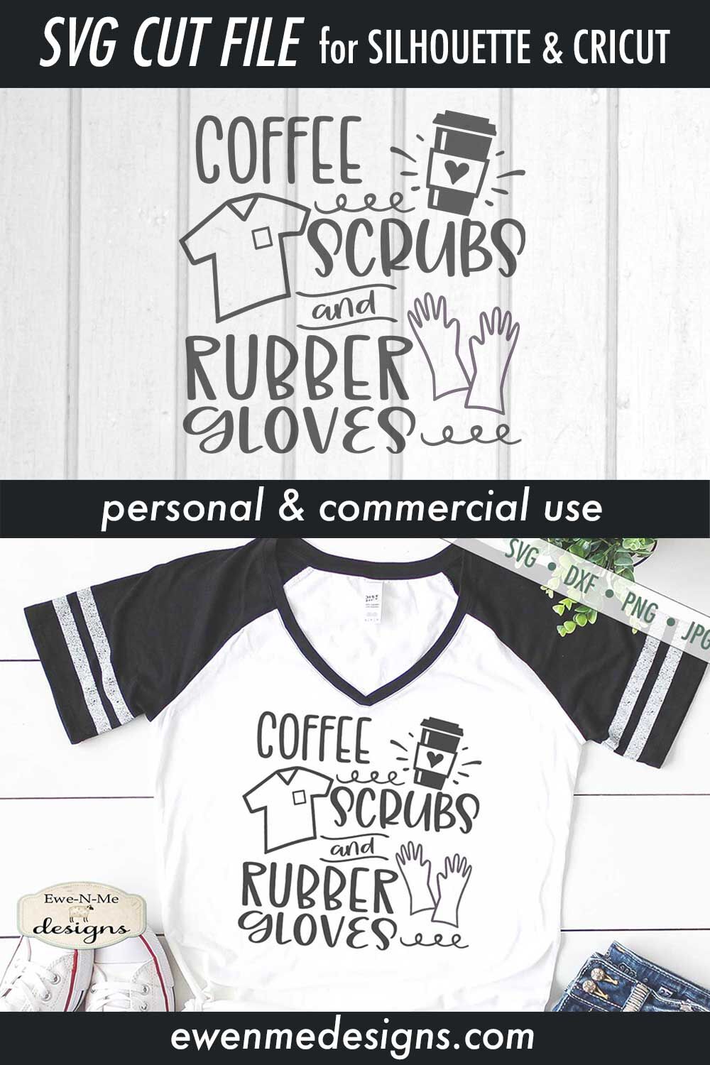 Download Coffee Scrubs and Rubber Gloves - Healthcare - SVG By Ewe ...