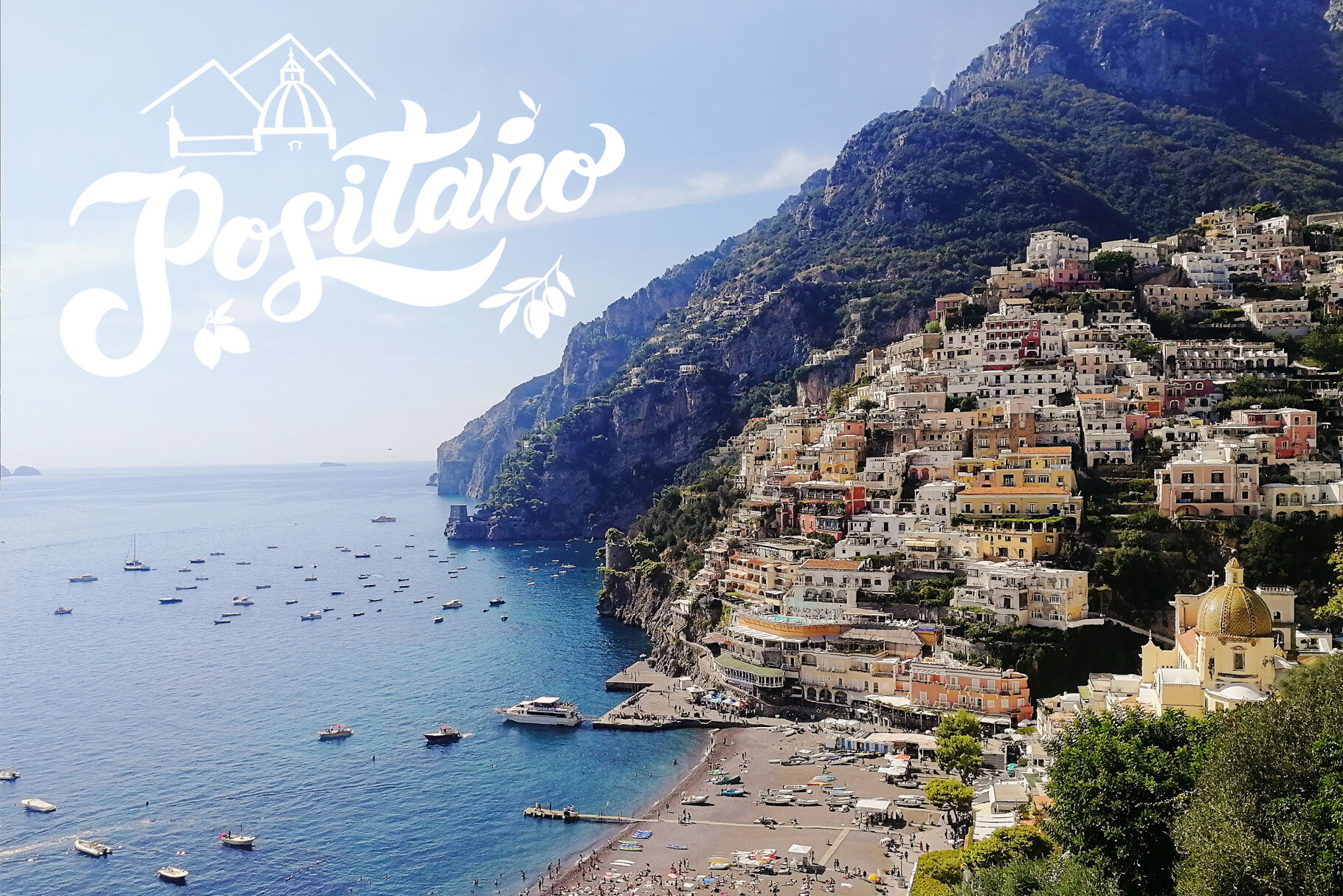 Amalfi Set. Amalfi Coast. Italy By DarinaDreamers Store | TheHungryJPEG