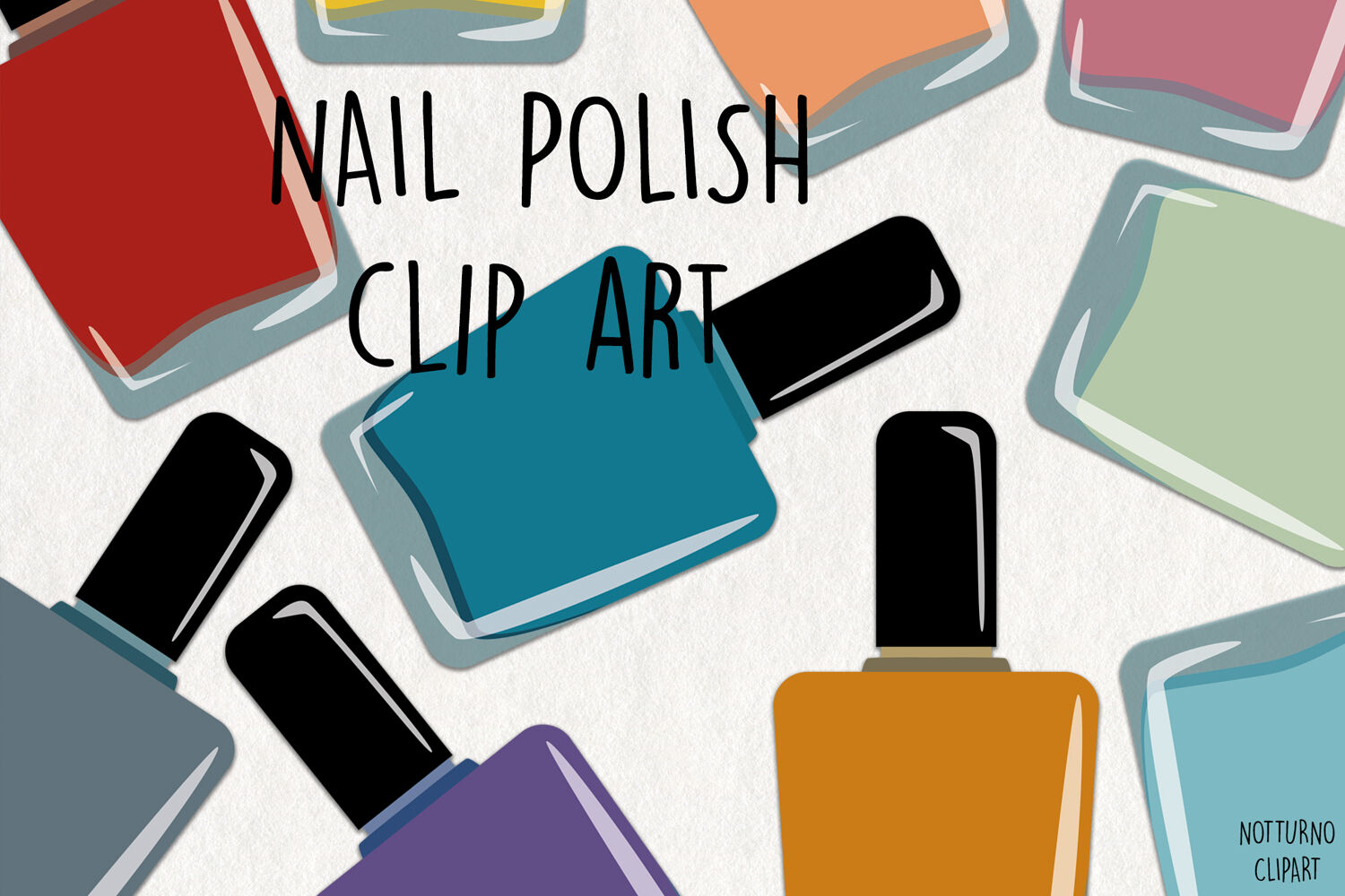 2. Free Nail Polish Clipart in AI, SVG, EPS or PSD - wide 1