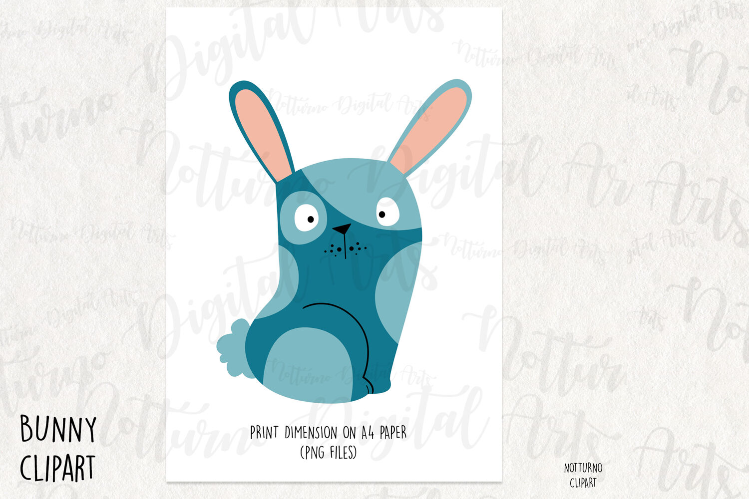 Download Bunny Clipart SVG. Instant Download Printable. Set of 15 By NotturnoClipArt | TheHungryJPEG.com