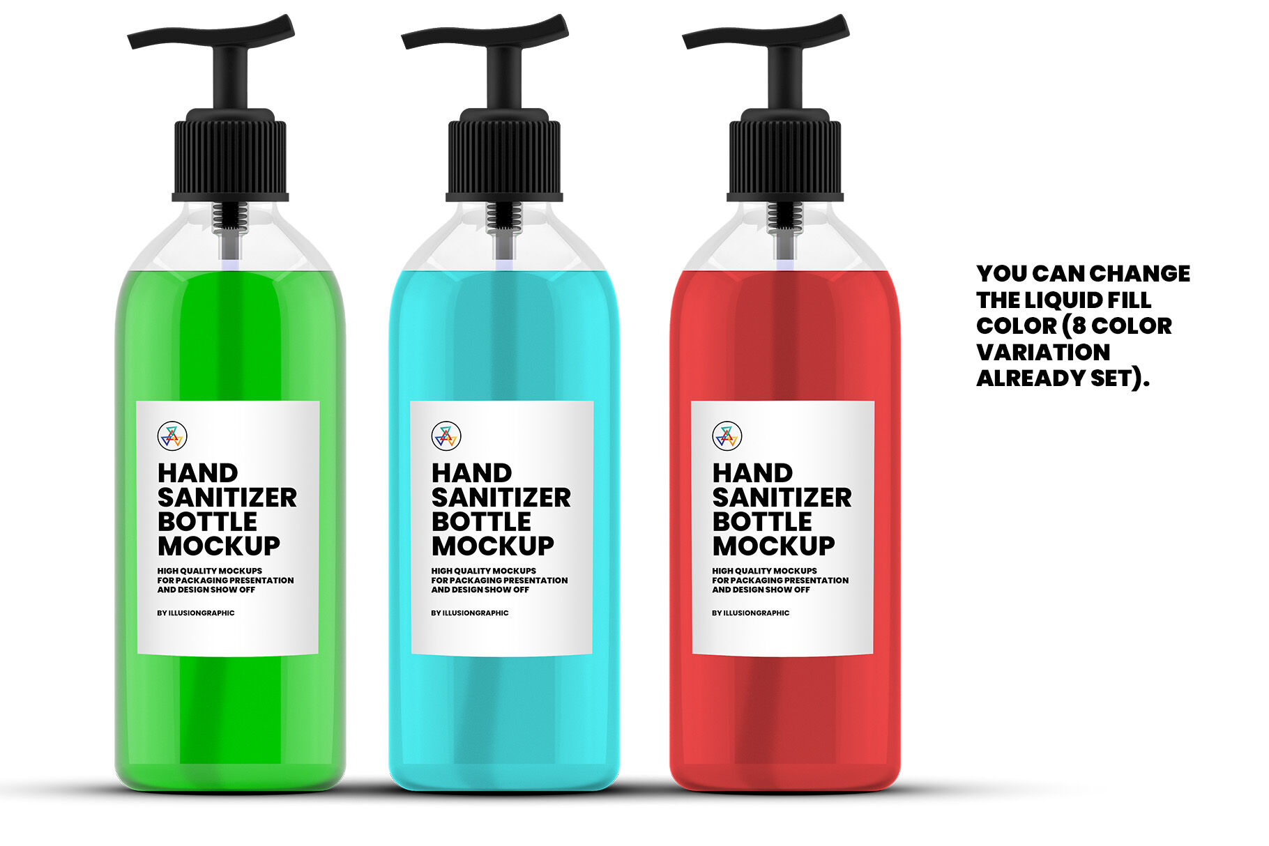 Download Hand Sanitizer Bottle Mockup By Illusiongraphic Thehungryjpeg Com PSD Mockup Templates