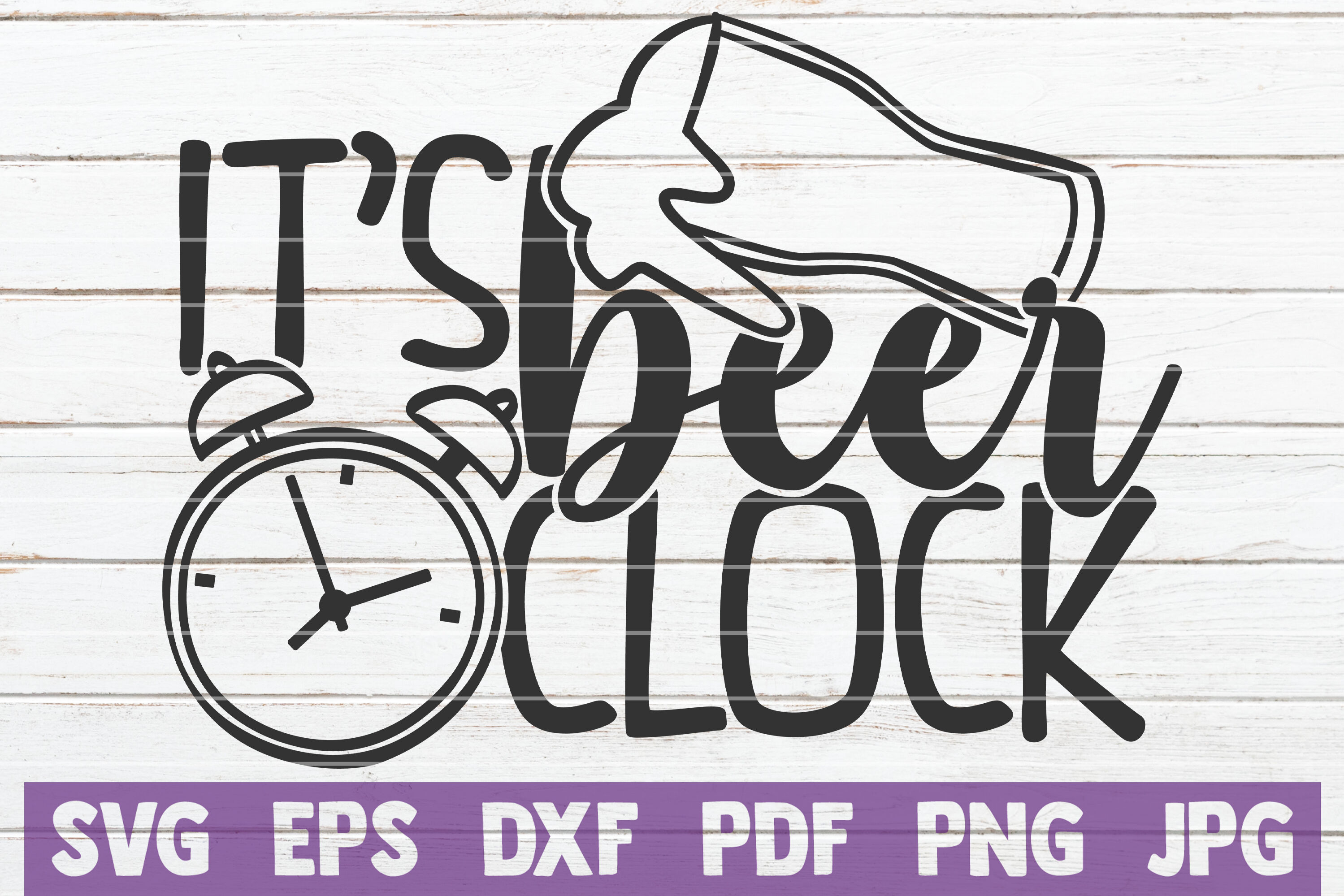 Download It's Beer O'clock SVG Cut File By MintyMarshmallows ...