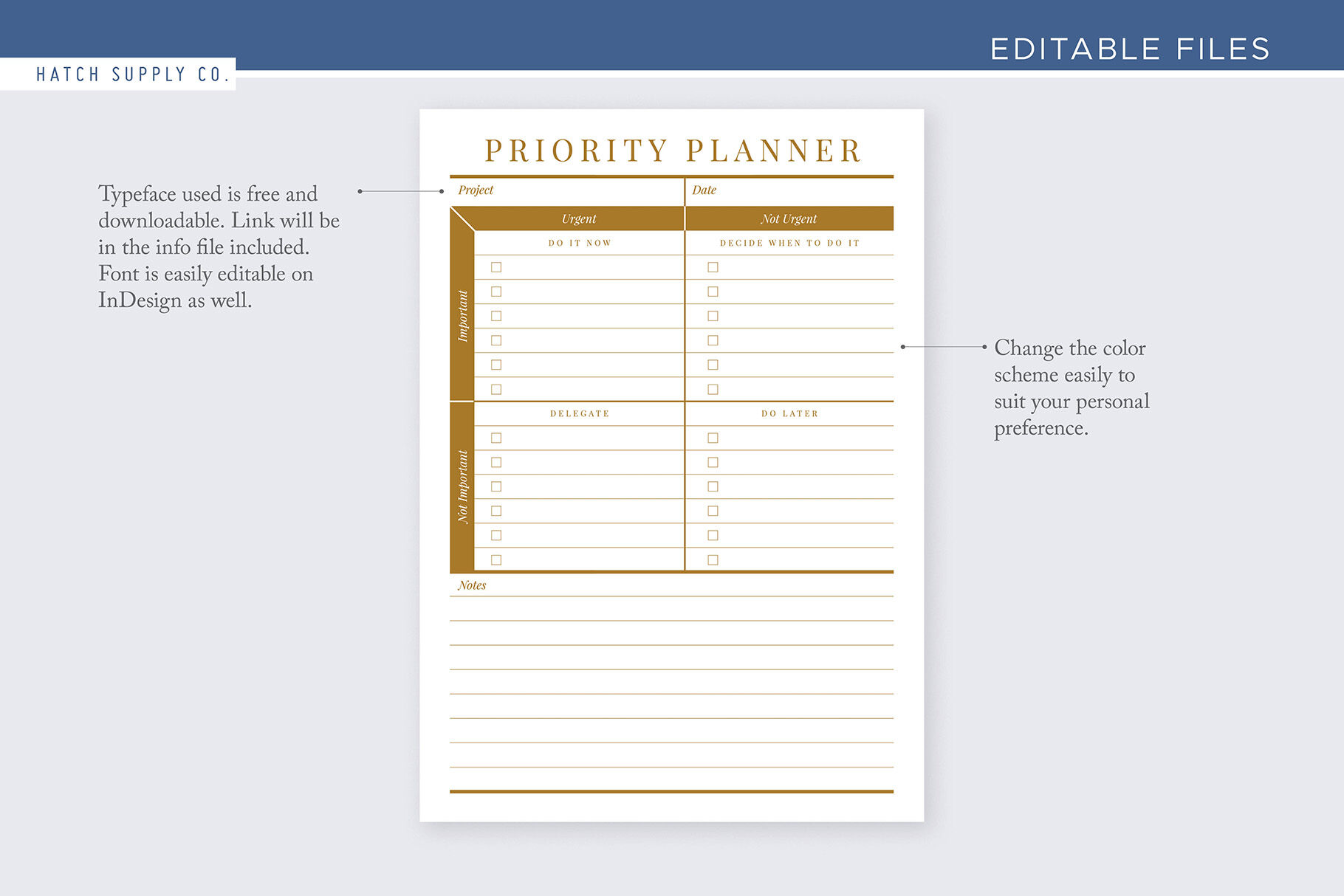 Moxie Priority Planner By Hatch Supply Co Thehungryjpeg Com