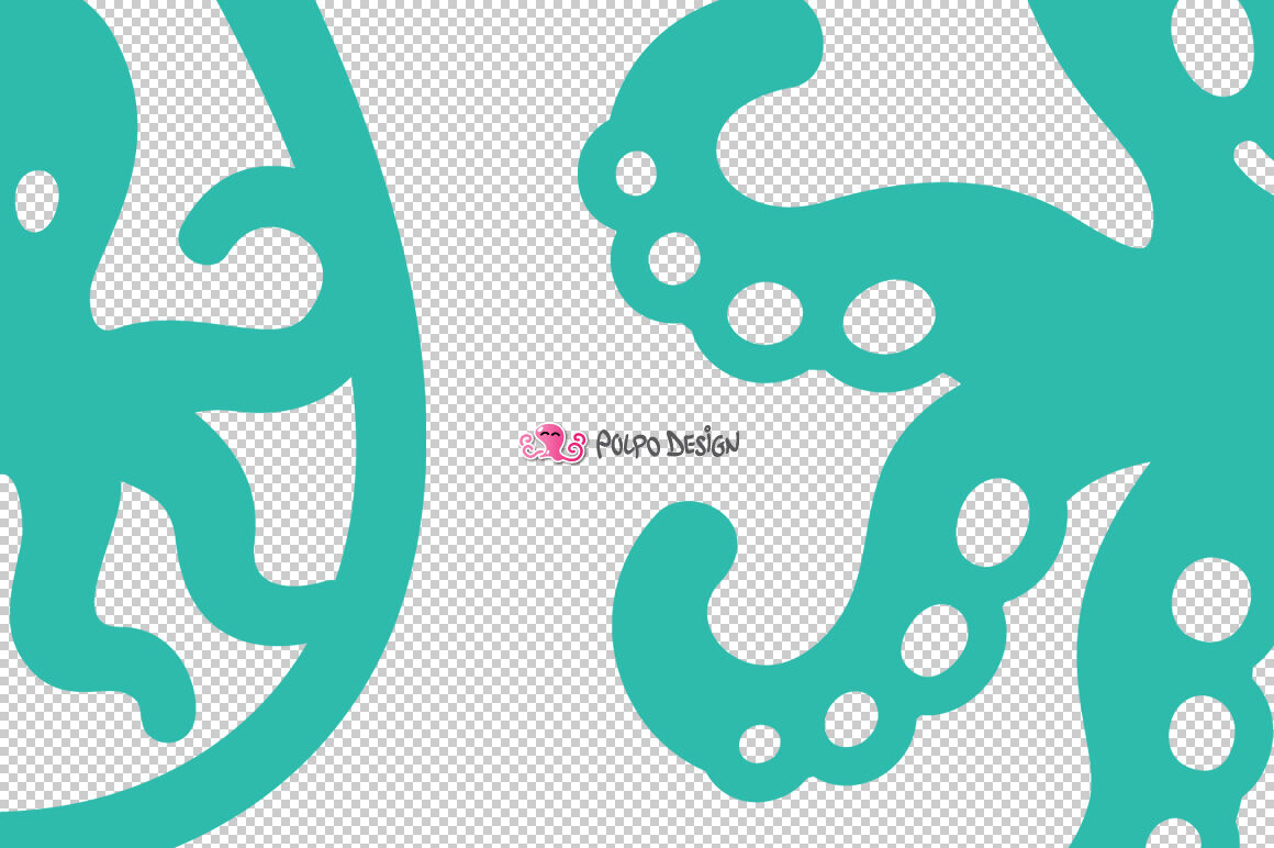 Octopus Earrings SVG, Eps, Dxf and Png By Polpo Design | TheHungryJPEG.com