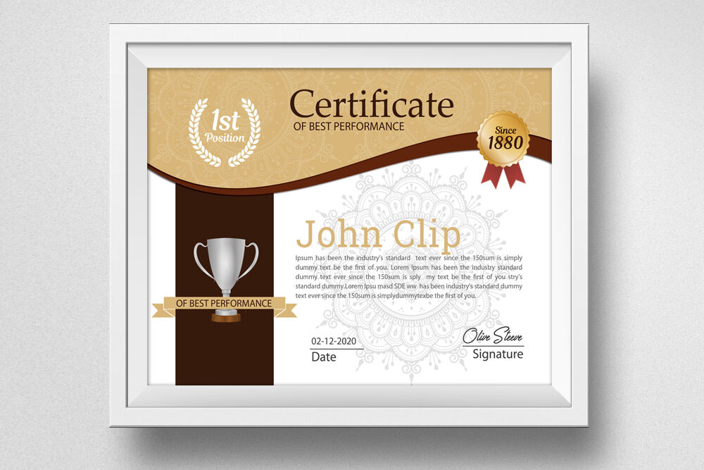 Diploma Certificate Template By Designhub Thehungryjpeg Com
