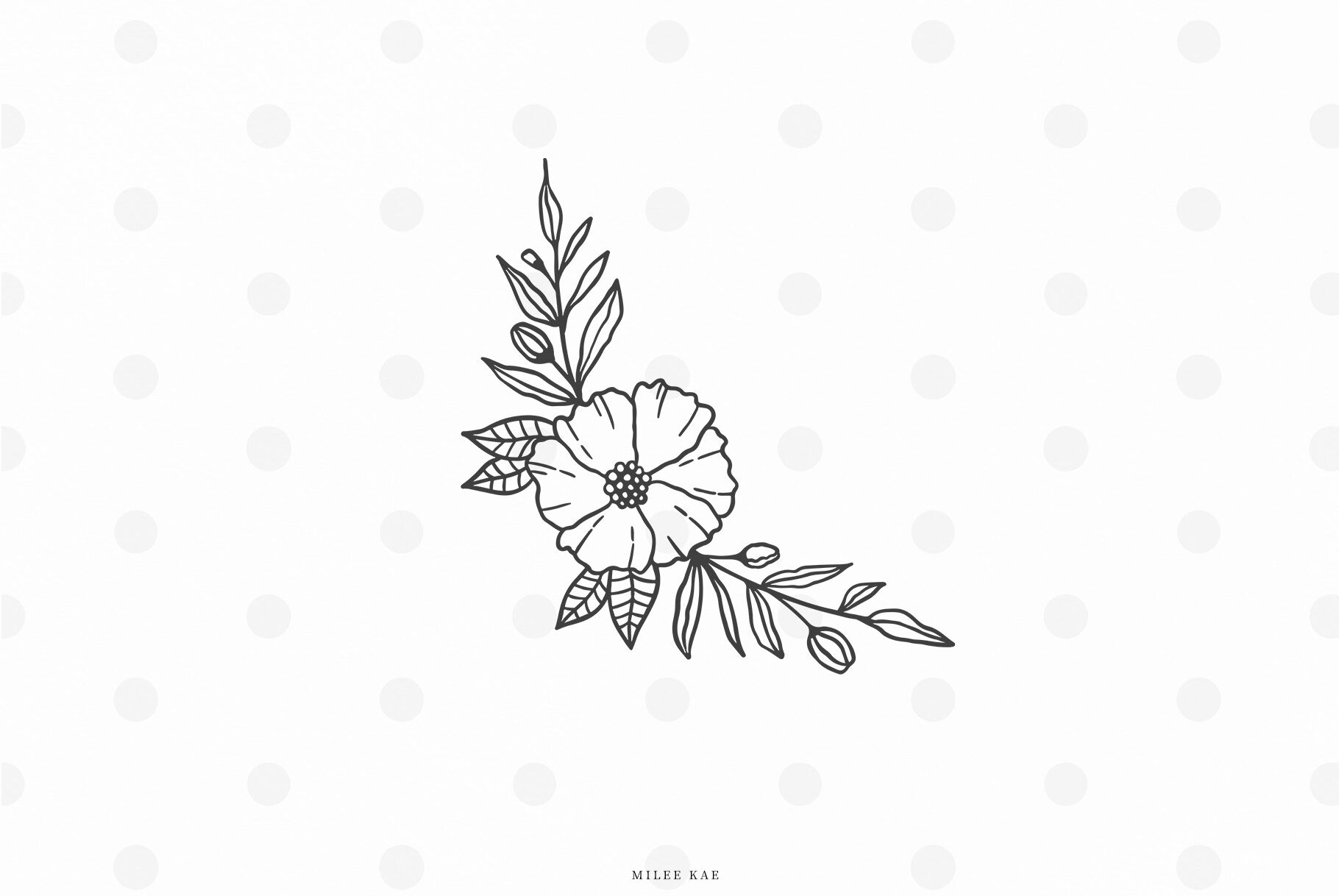 Free Free 230 Outline Wildflower Svg SVG PNG EPS DXF File