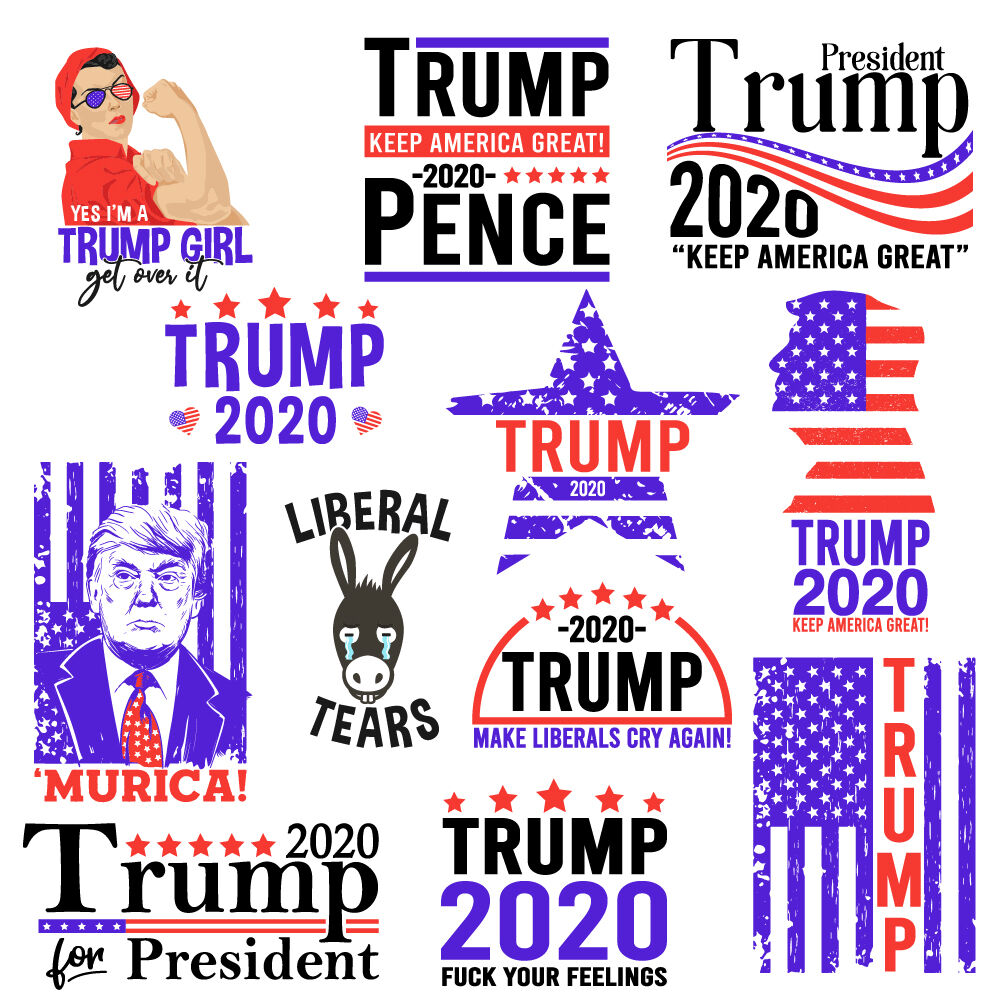 Download 12 Trump 2020 Bundle SVG By ariodsgn | TheHungryJPEG.com