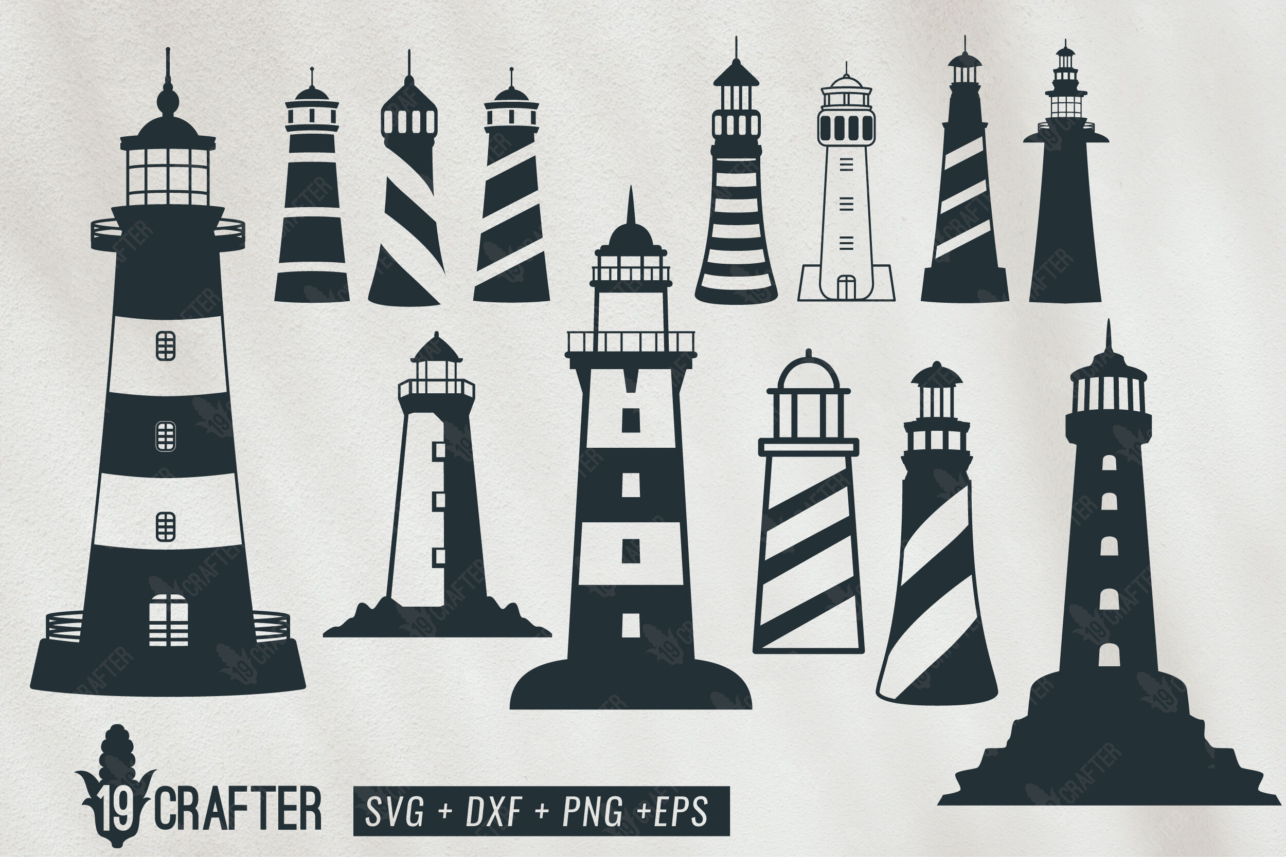 lighthouse shore watch tower svg bundle By greatype19 ...