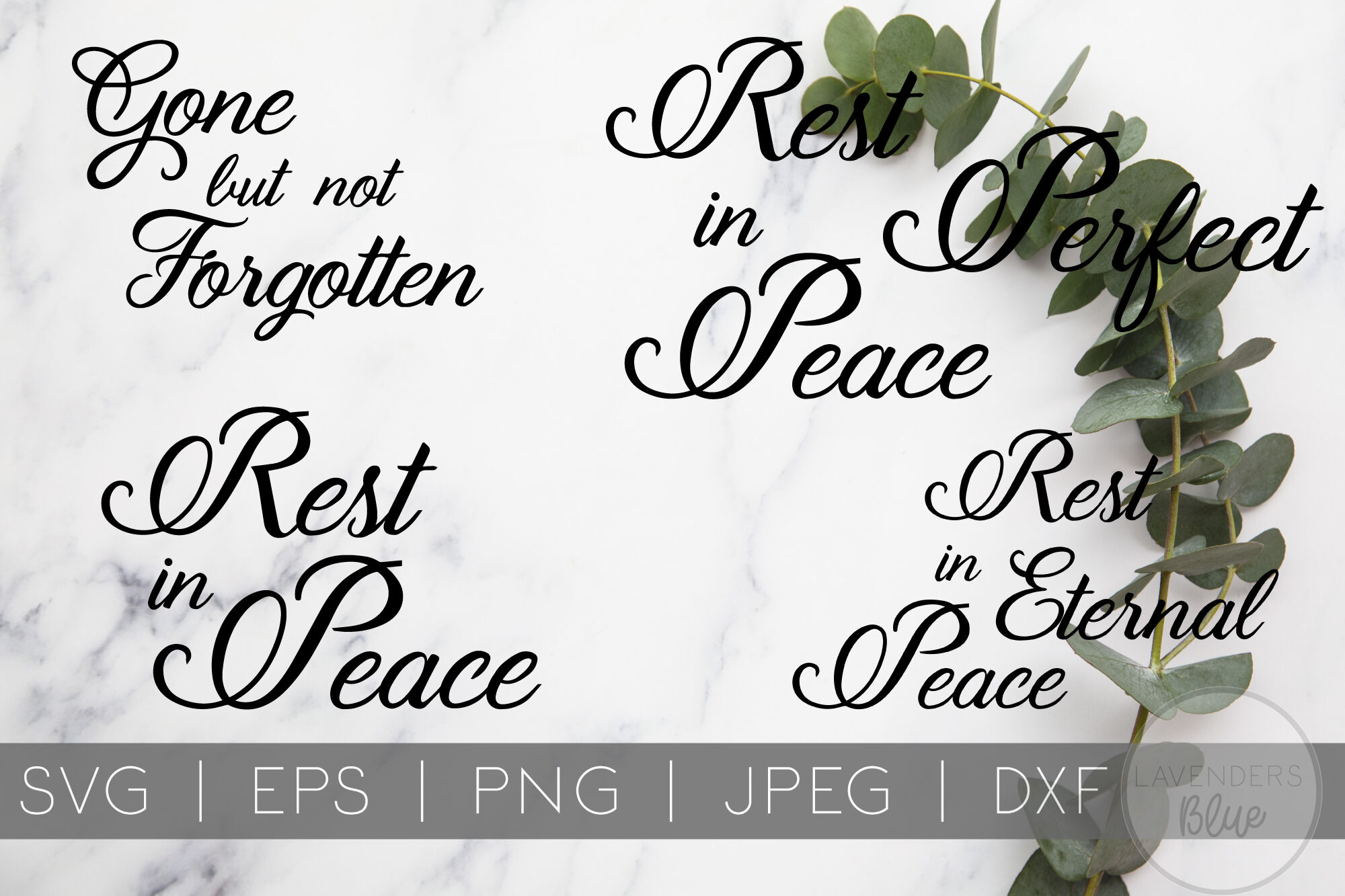 Download Grief Quotes Bundle | RIP | Rest in Peace SVG By Lavender's Blue Design | TheHungryJPEG.com