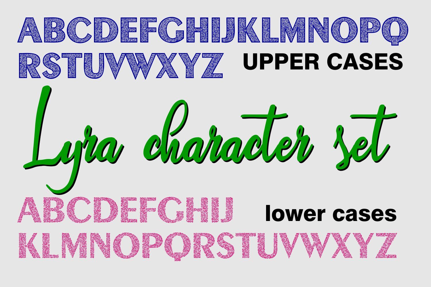 Lyra Luxury Monogram Font By Digitaltypefaces Thehungryjpeg Com