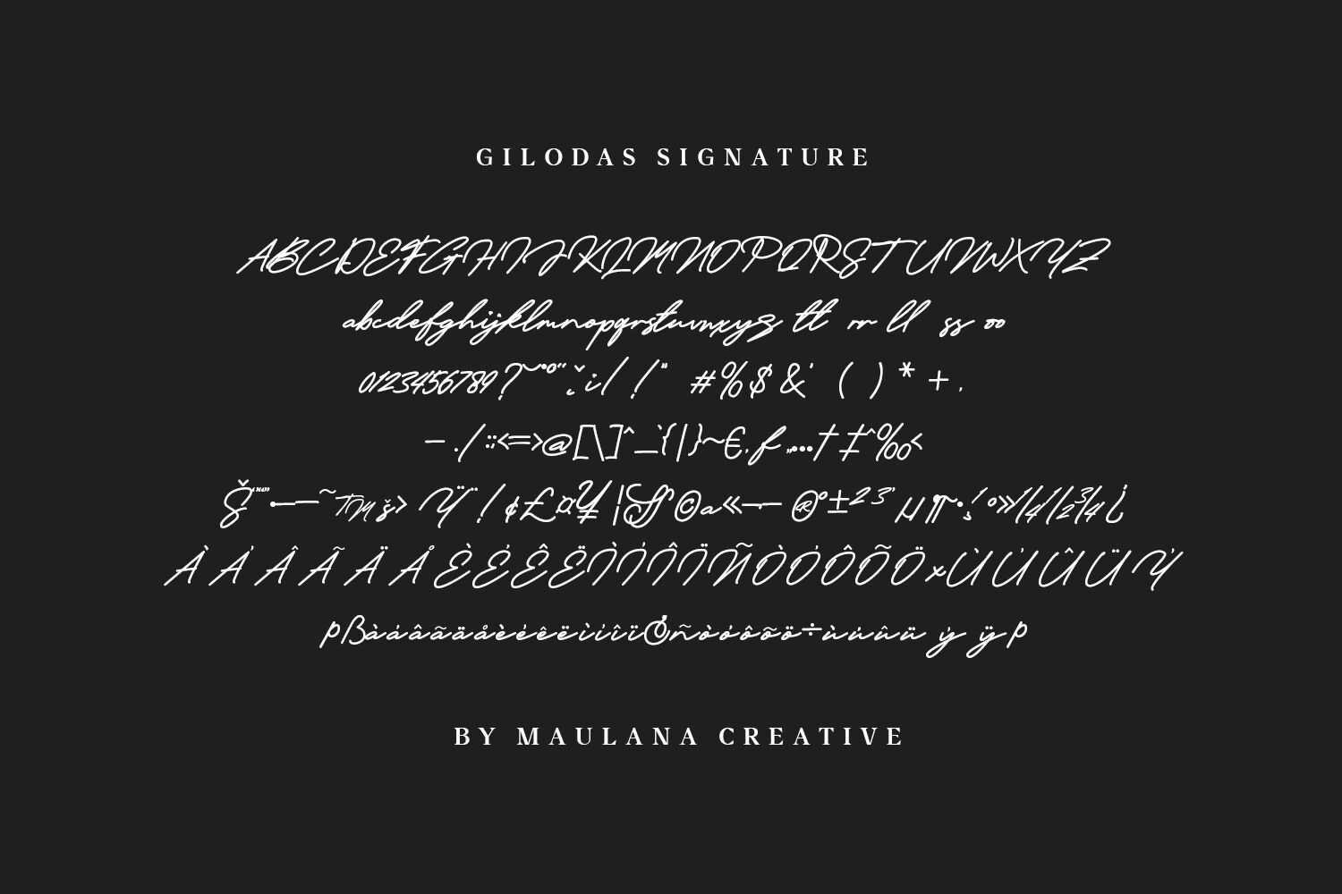 Gilodas Signature Font By Maulana Creative Thehungryjpeg Com