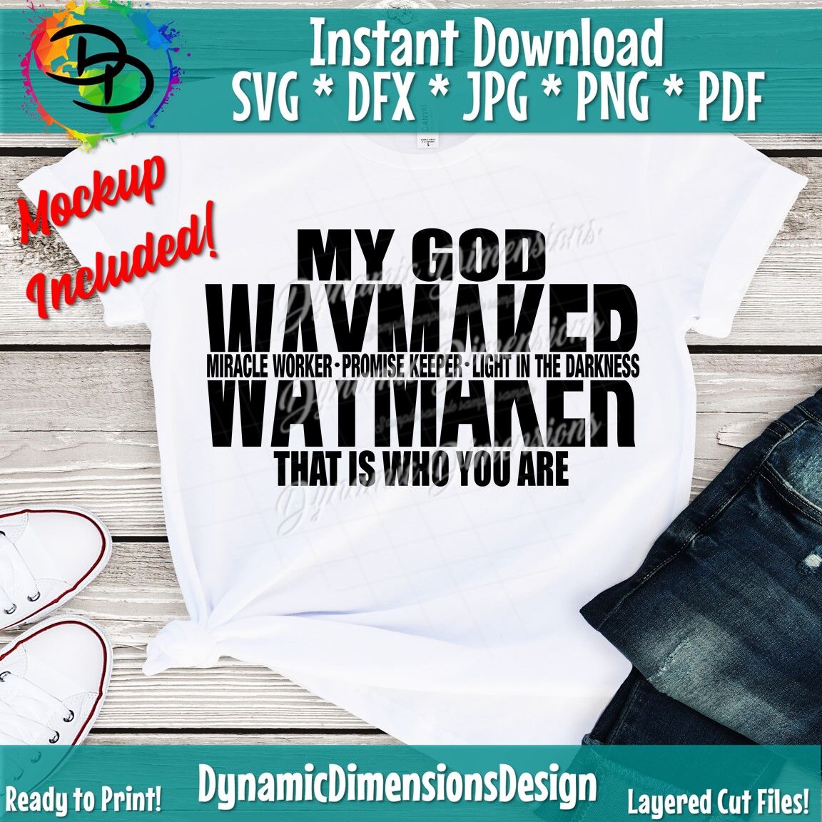 Download Free Svg Waymaker Miracle Worker Promise Keeper File For Cricut