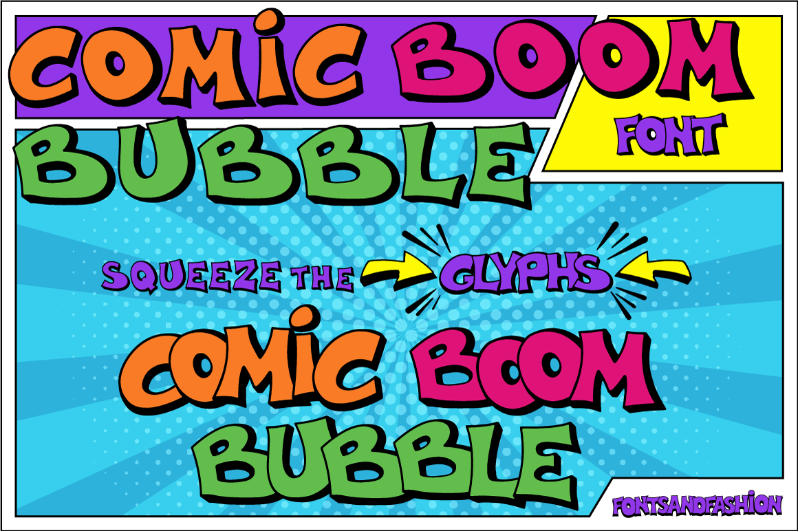 Comic Boom Bubble By Fontsandfashion Thehungryjpeg Com